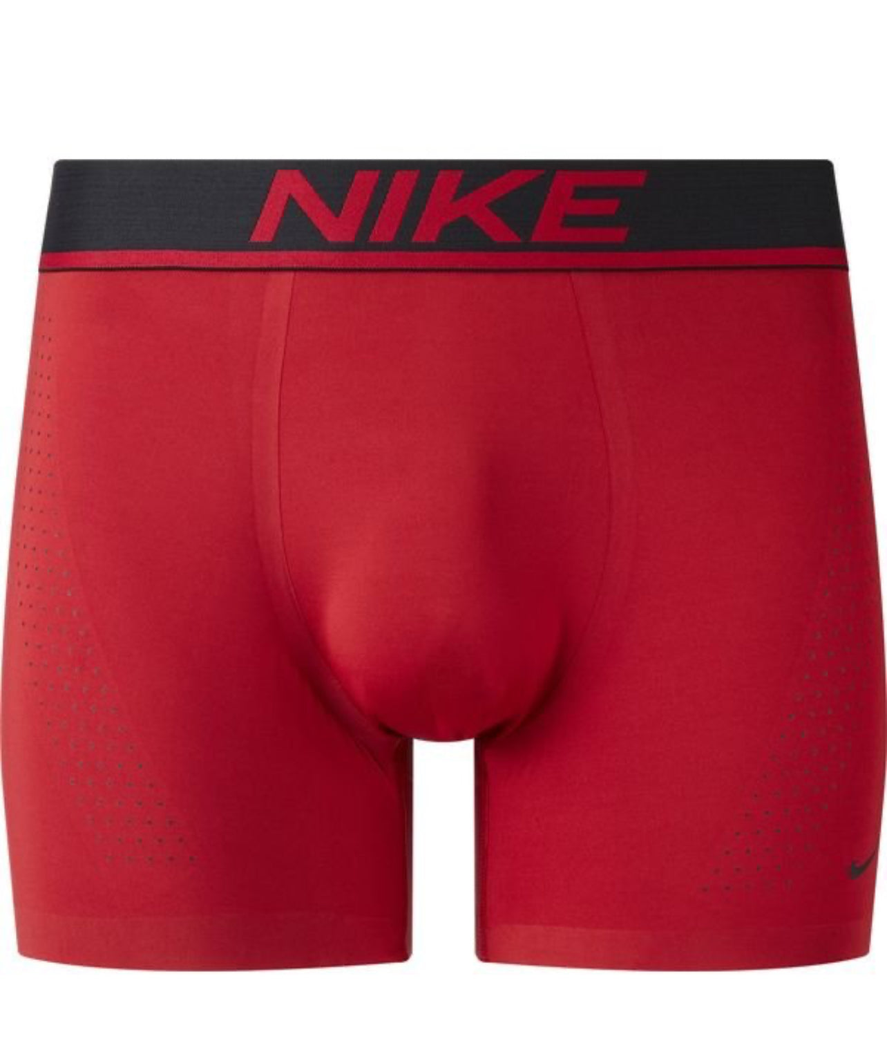 Calzoncillo tipo Boxer Nike Elite Micro - Tela dry-fit en color rojo y diseño de logo en negro Talla XL