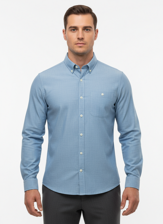 Camisa de botones Vineyard Vines 🐳 en color celeste degradado Talla M Entalle Slim Fit