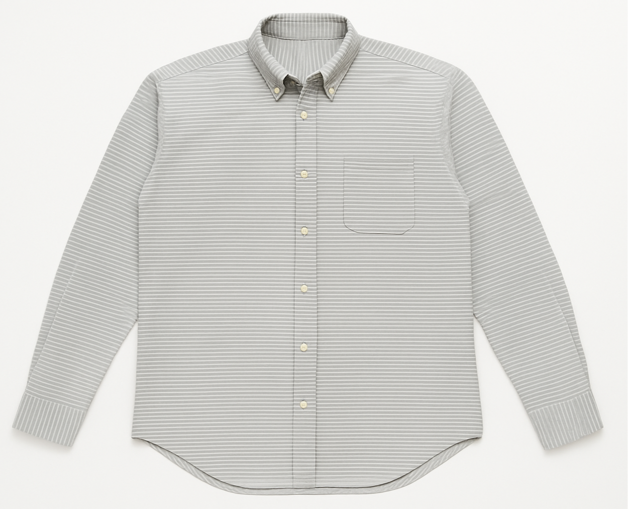 Camisa de botones Vineyard Vines 🐳 De lino de rayas en color gris y blanco Talla S Entalle Slim Fit