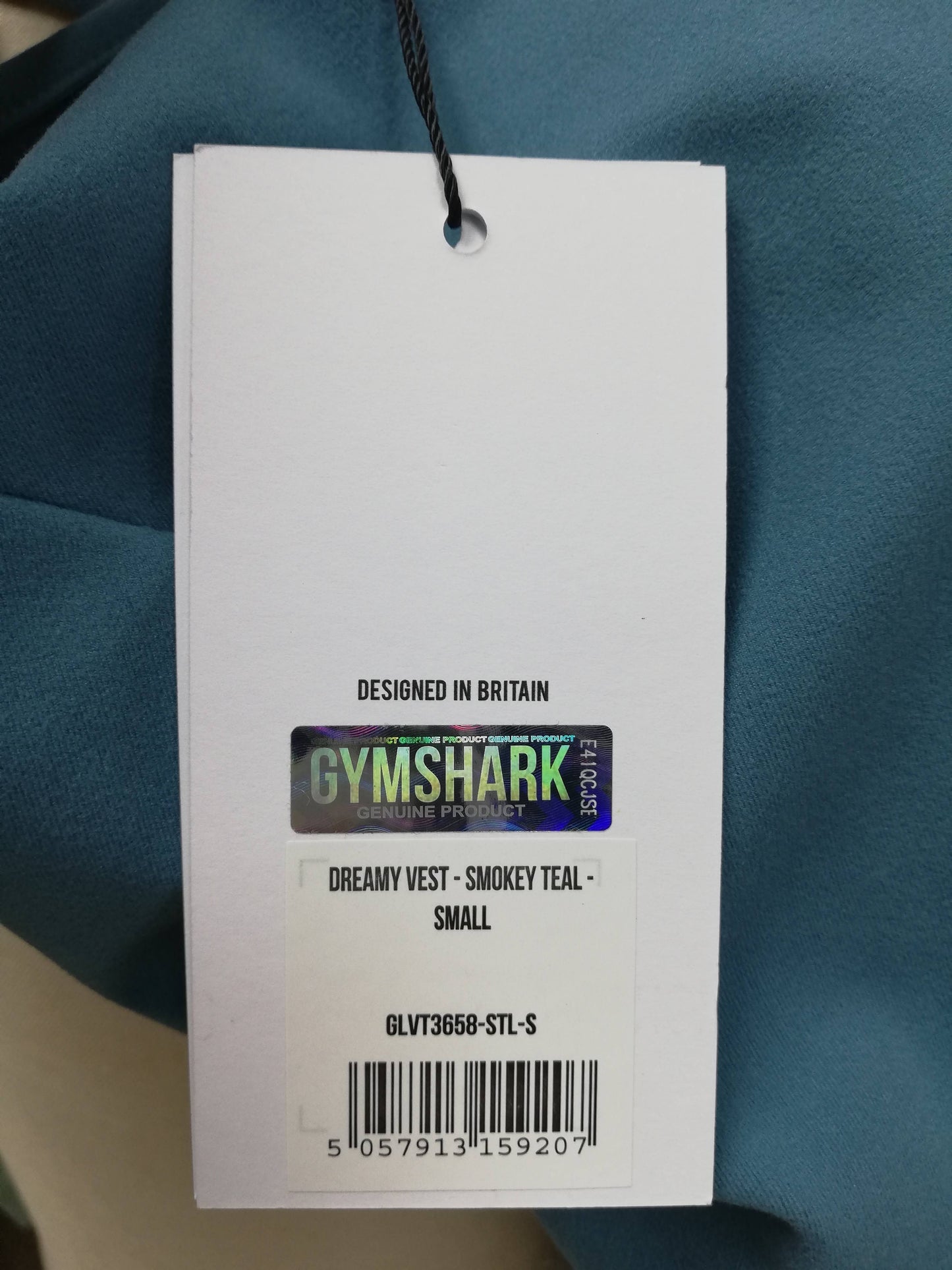 Camiseta Vest sin mangas de mujer Gymshark Performance en color azul grisaceo Talla S