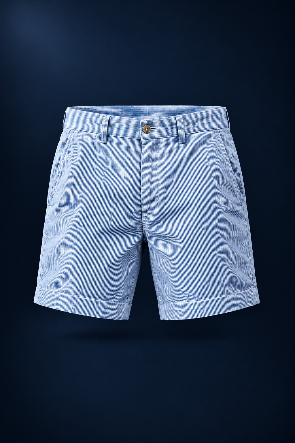 Short Casual Polo Ralph Lauren🏇 con patron de rayas en color azul y blanco talla 32