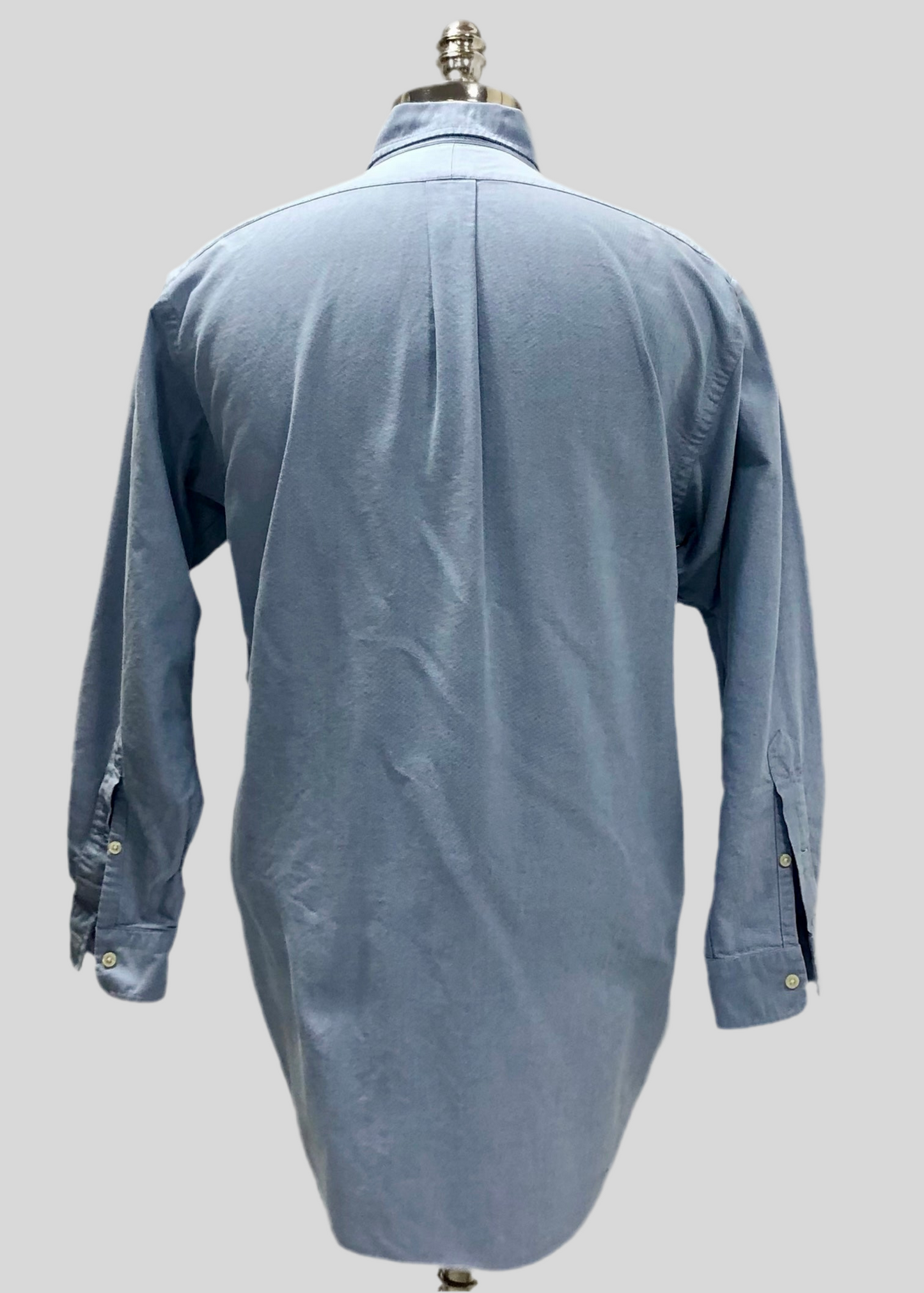 Camisa de botones Polo Ralph Lauren 🏇🏼 Oxford en color celeste Talla M Entalle regular (ver descripción)