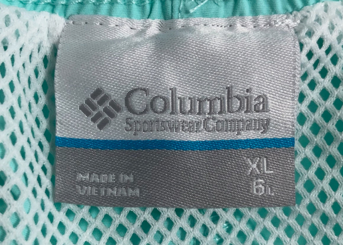 Short de baño Columbia, color turquesa claro, talla M y XL
