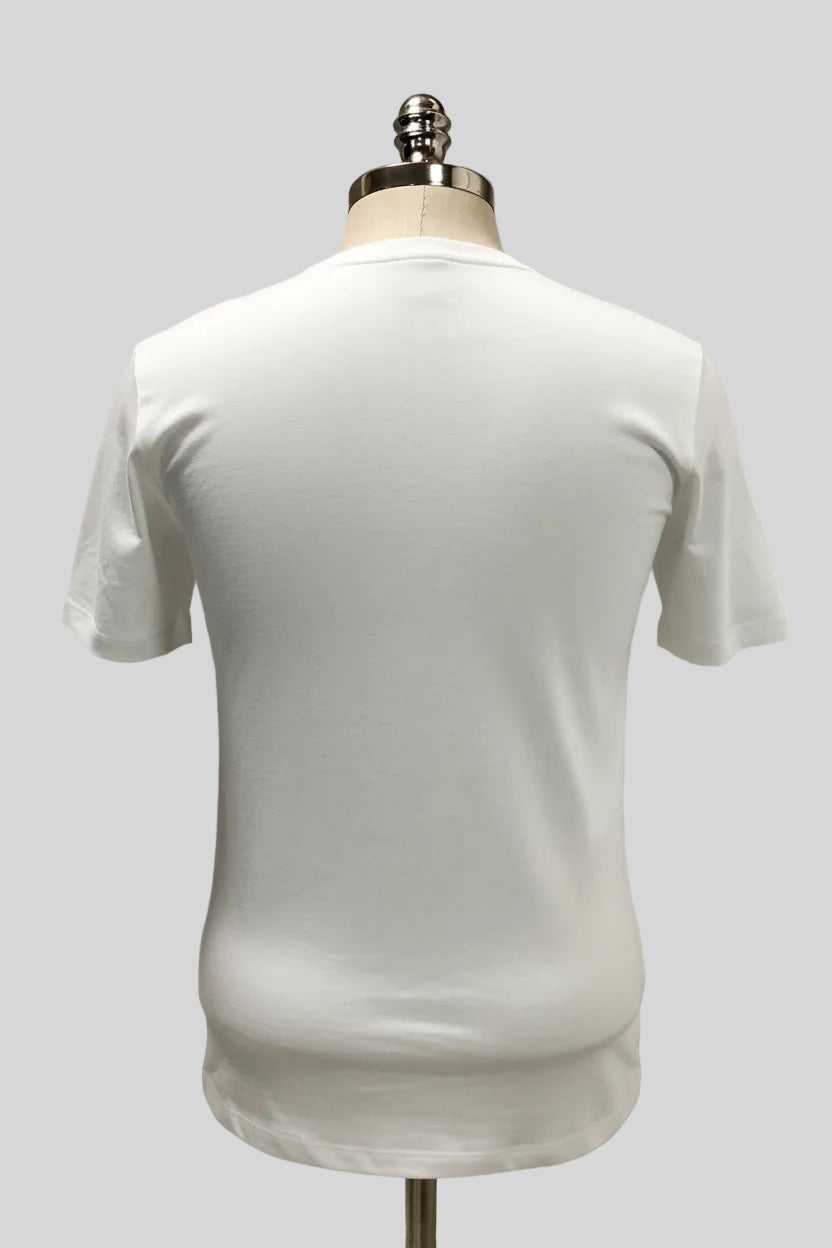 Camiseta cuello redondo Hugo Boss 🇩🇪 Tela algodón color blanco Talla S