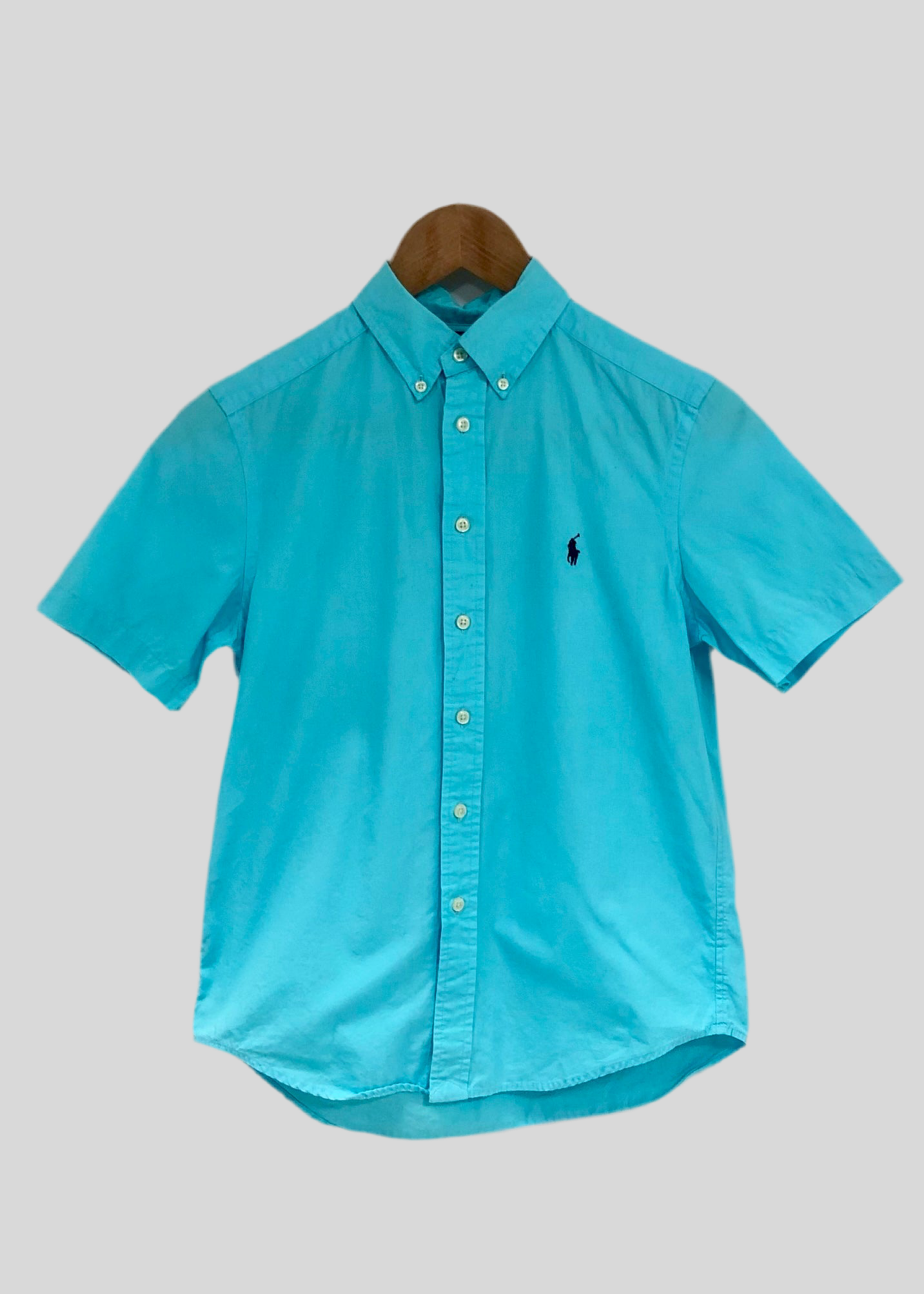 Camisa de niño Polo Ralph Lauren 🏇🏼 Color turquesa Talla M (10-12) Entalle Regular