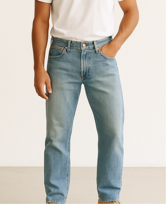 Pantalón jeans color azul claro Levis Strauss Talla 32x32 Corte Straight Fit