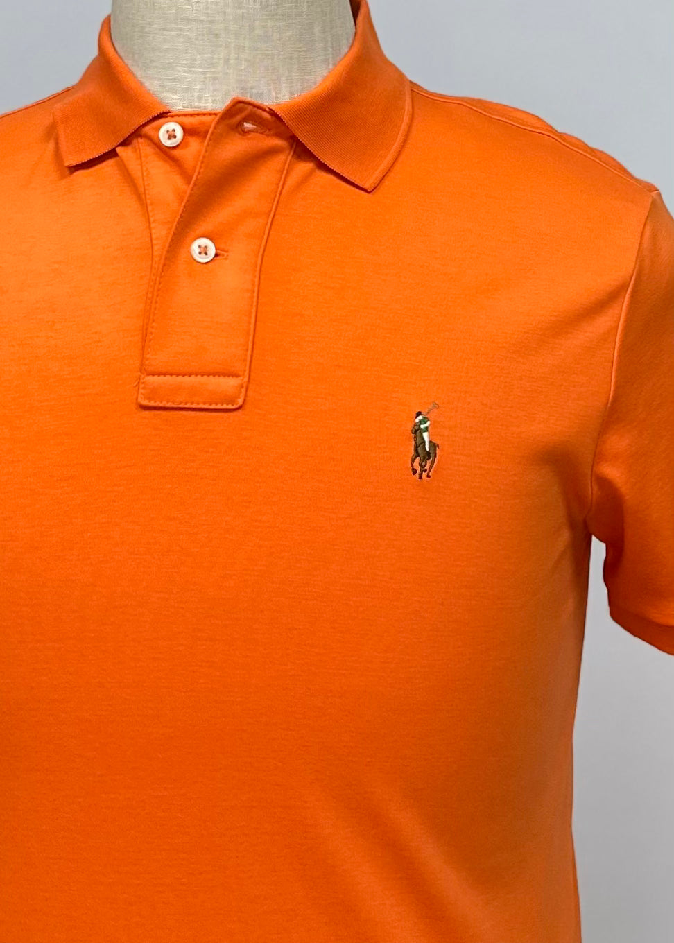 Camiseta Polo Ralph Lauren 🏇🏼color naranja intenso Talla S Entalle Regular