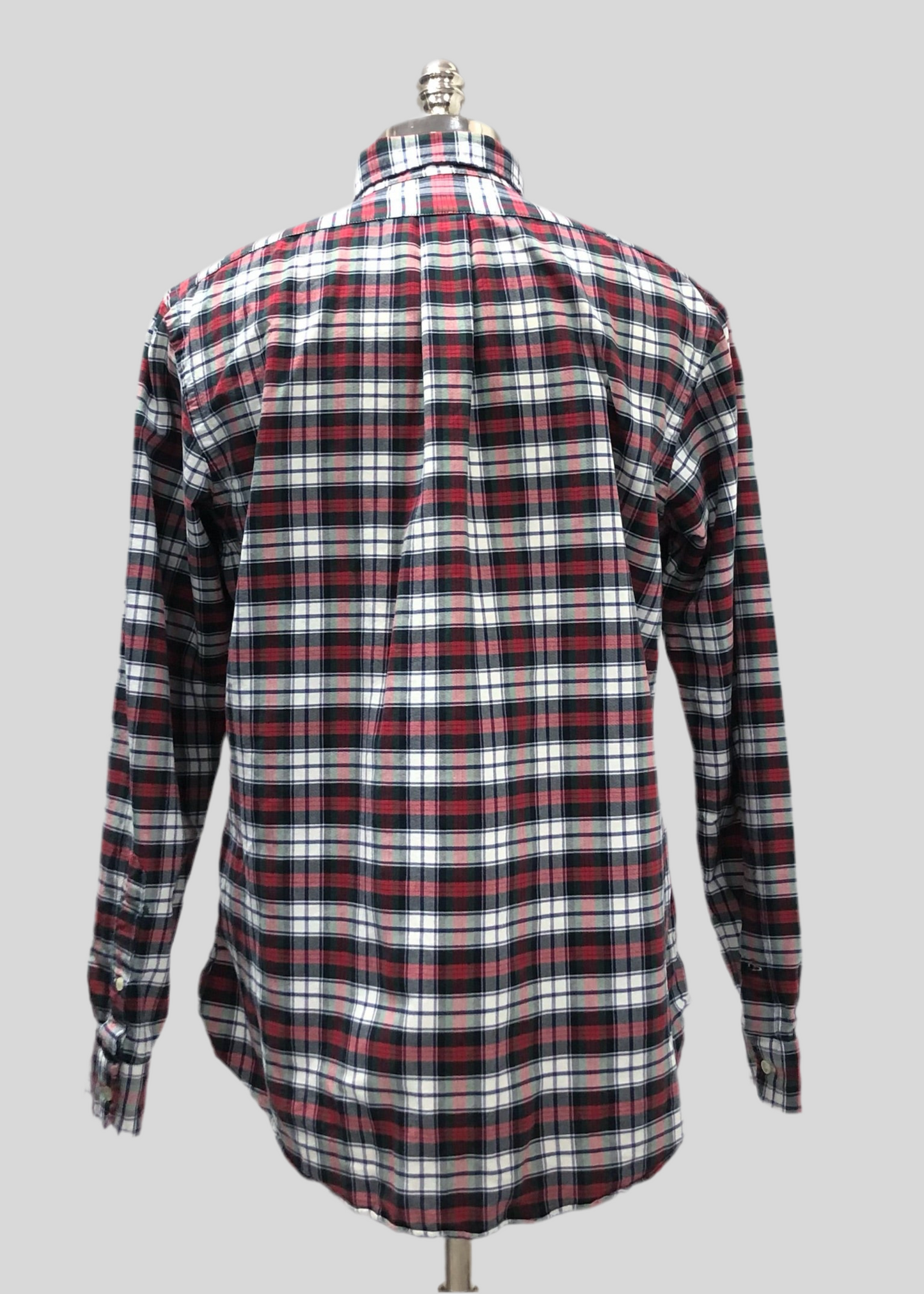 Camisa de botones Polo Ralph Lauren 🏇🏼 de cuadros tartán en color rojo, verde, azul navy y blanco Talla L Entalle Custom Fit (ver descripción)