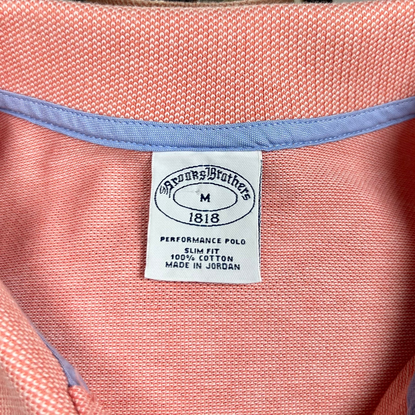 Camiseta Polo Brooks Brothers 🐑 color salmon Talla M Slim Fit