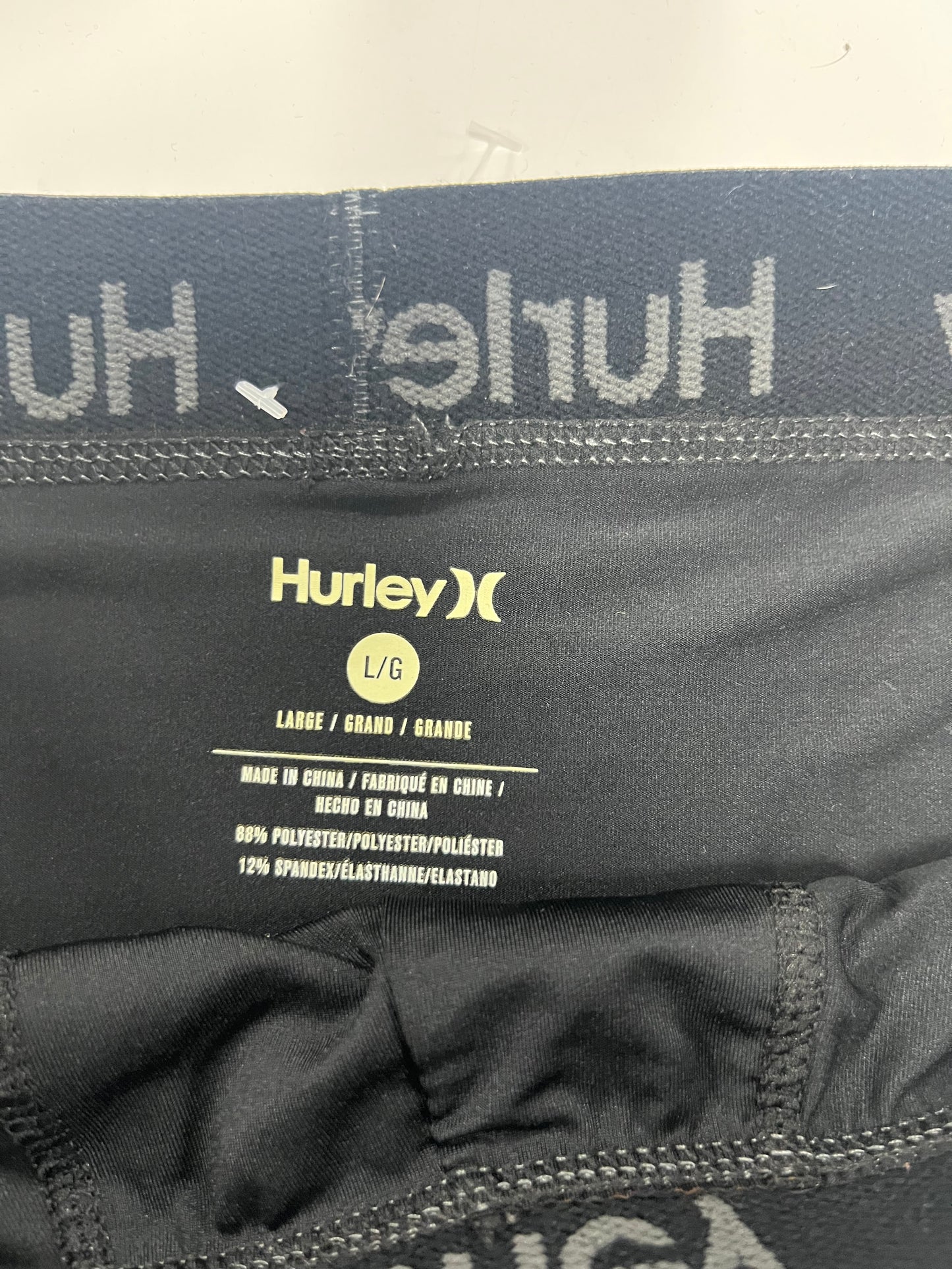 Boxers Briefs Hurley 🏄🏽‍♂️ Tela Performance Color Negro Talla L
