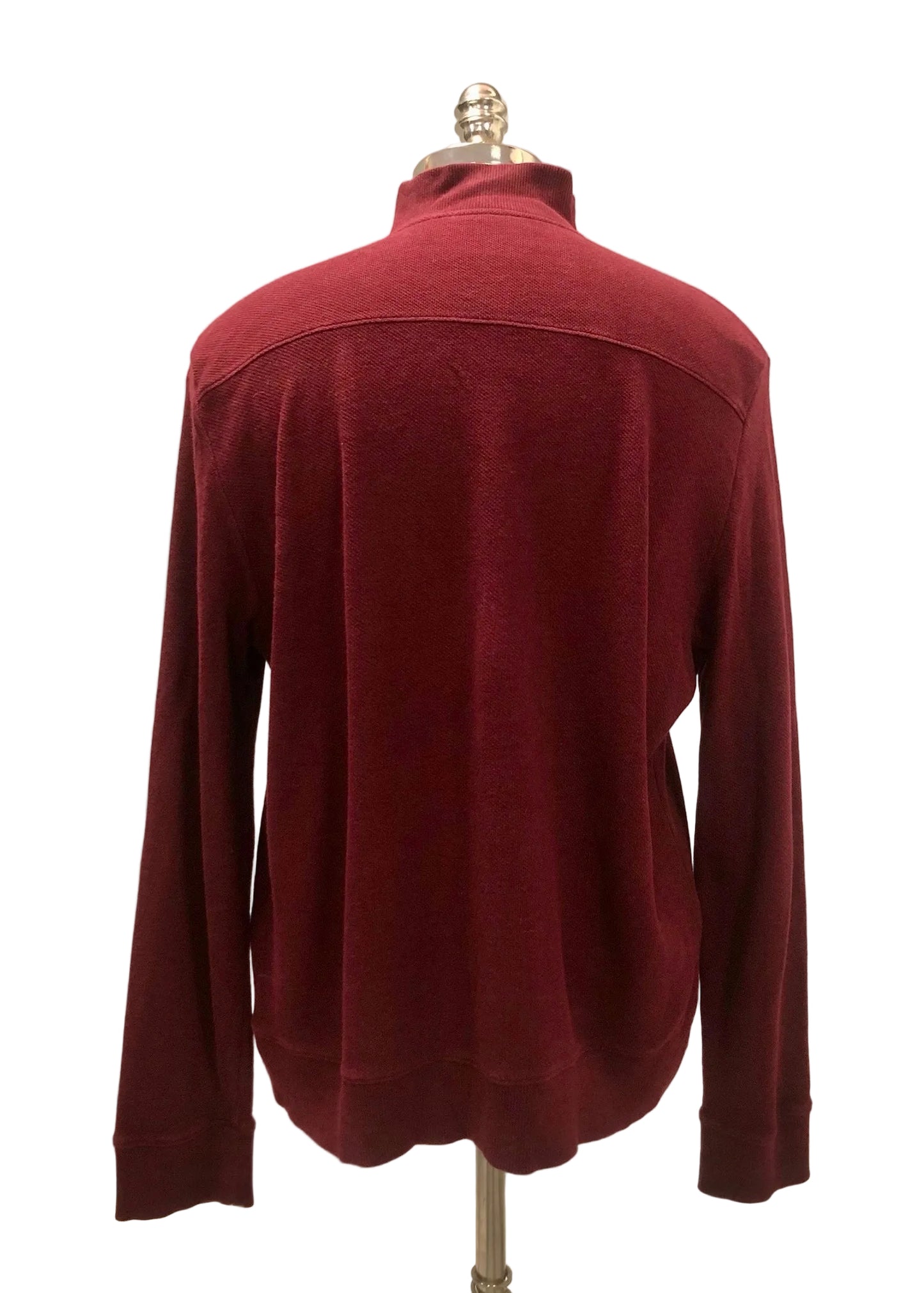 Sueter Jersey Vineyard Vines 🐳 color rojo oscuro con logo tradicional Tela algodón Talla L