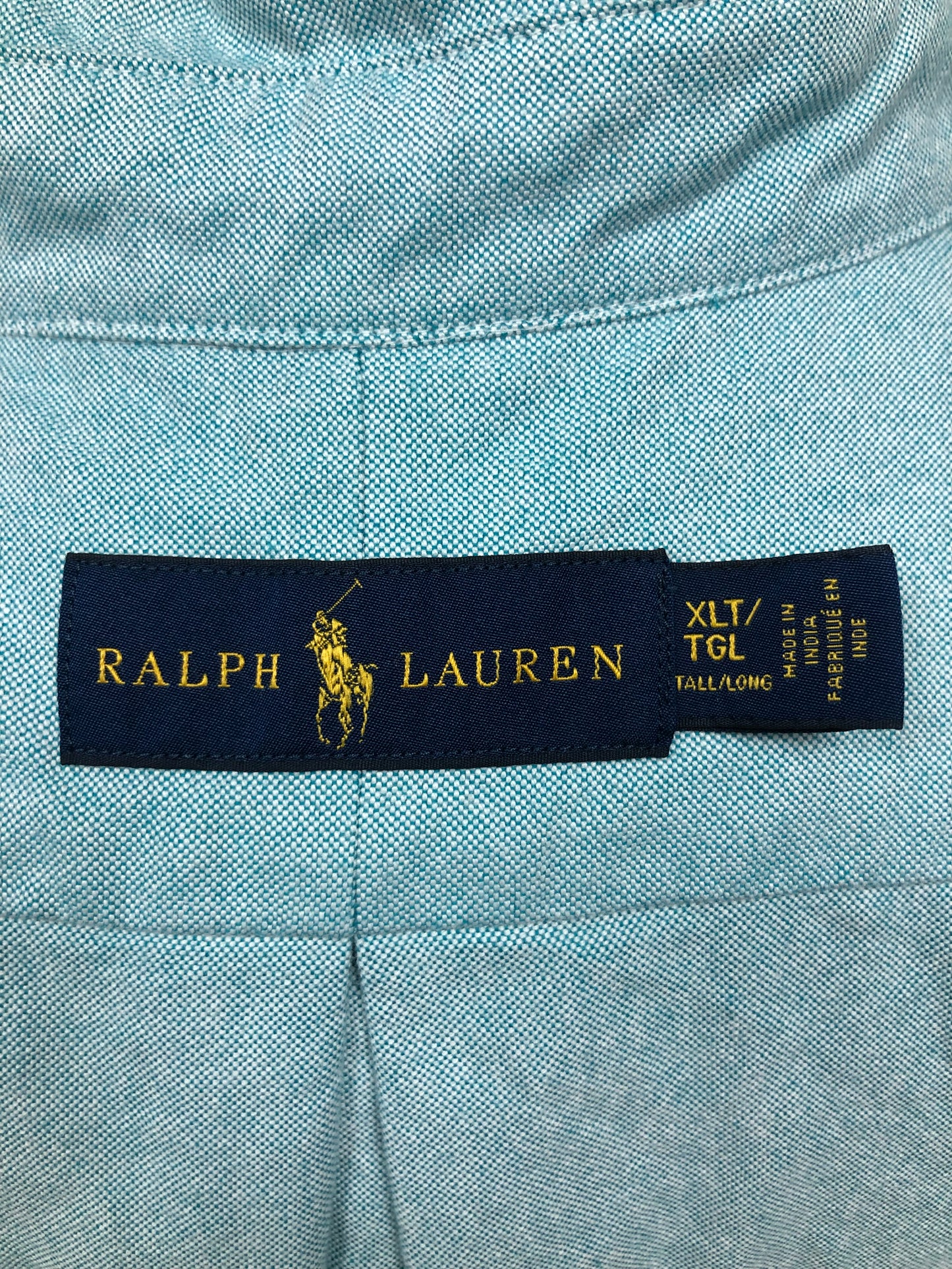 Camisa de botones en color turquesa Oxford Polo Ralph Lauren 🏇🏼 Talla XXL Entalle Regular