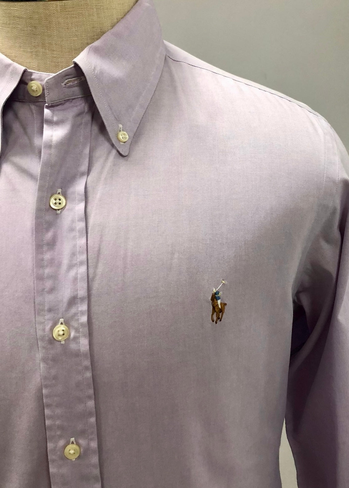Camisa de botones Polo Ralph Lauren 🏇🏼  en color Lila Talla M Entalle Regular
