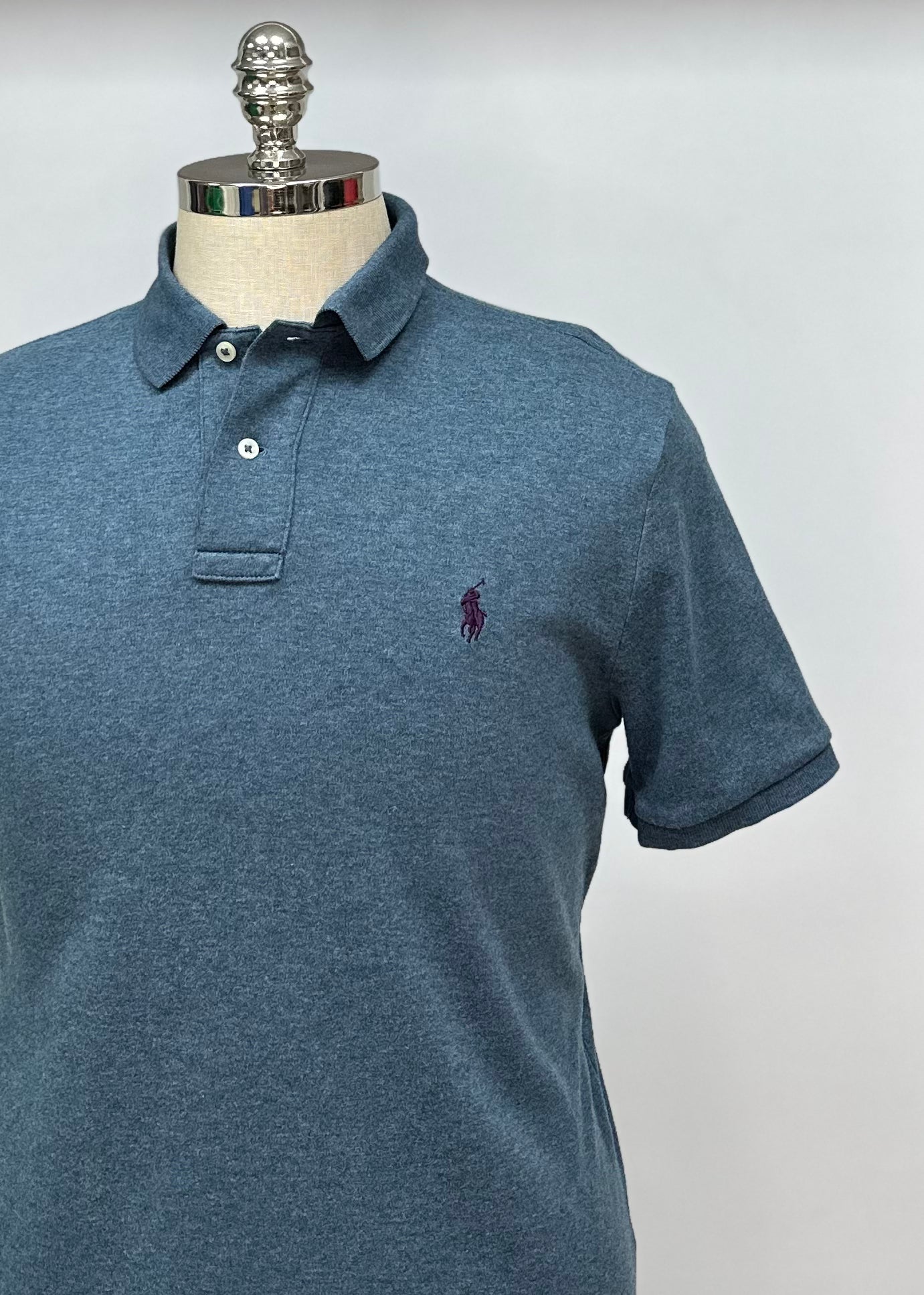 Camiseta Polo Ralph Lauren 🏇🏼 color azul grisáceo Talla M Entalle Regular