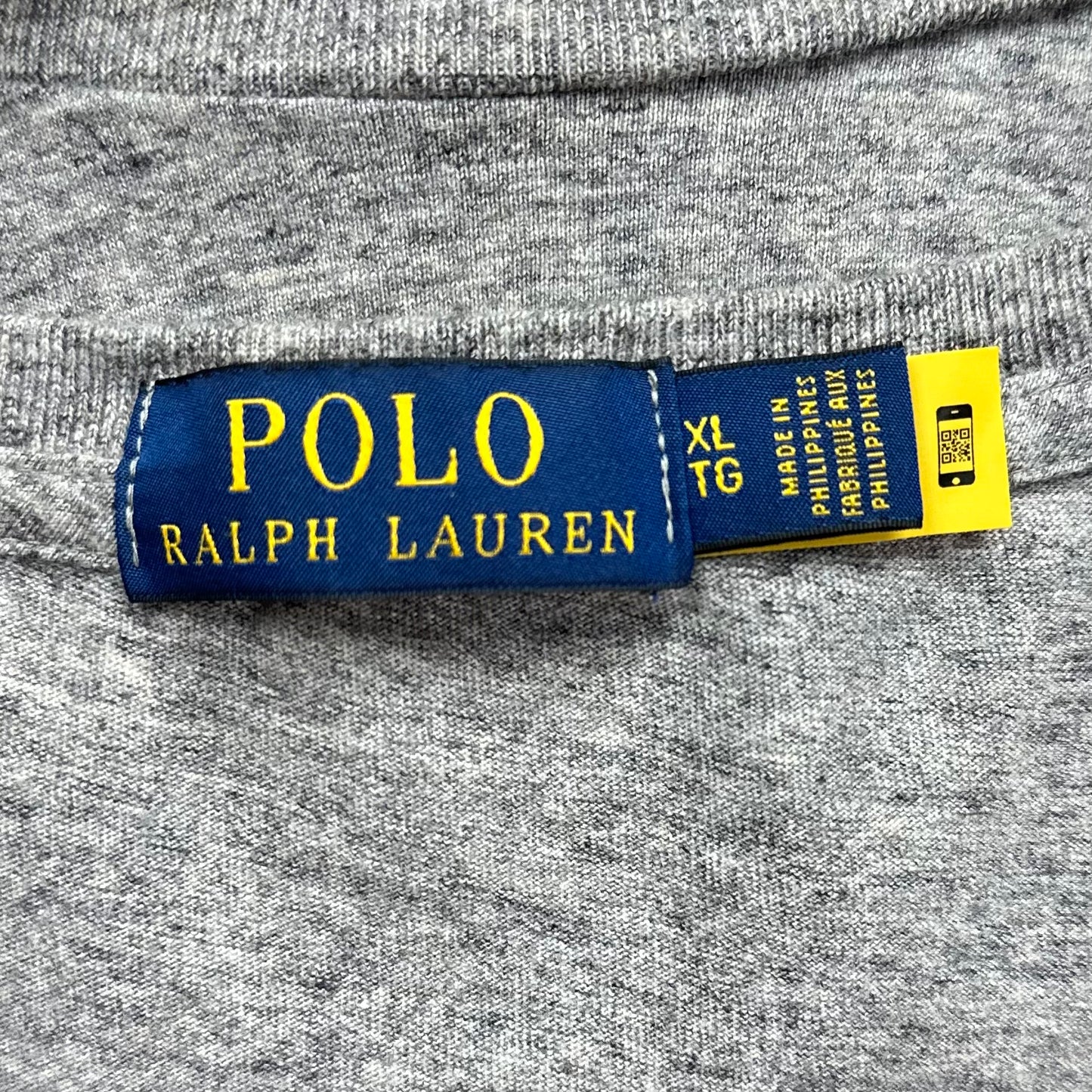 Camiseta cuello redondo Polo Ralph Lauren 🏇🏼 color gris con diseño de Polo Sports outdoorwear Manga larga Talla XL Entalle Regular