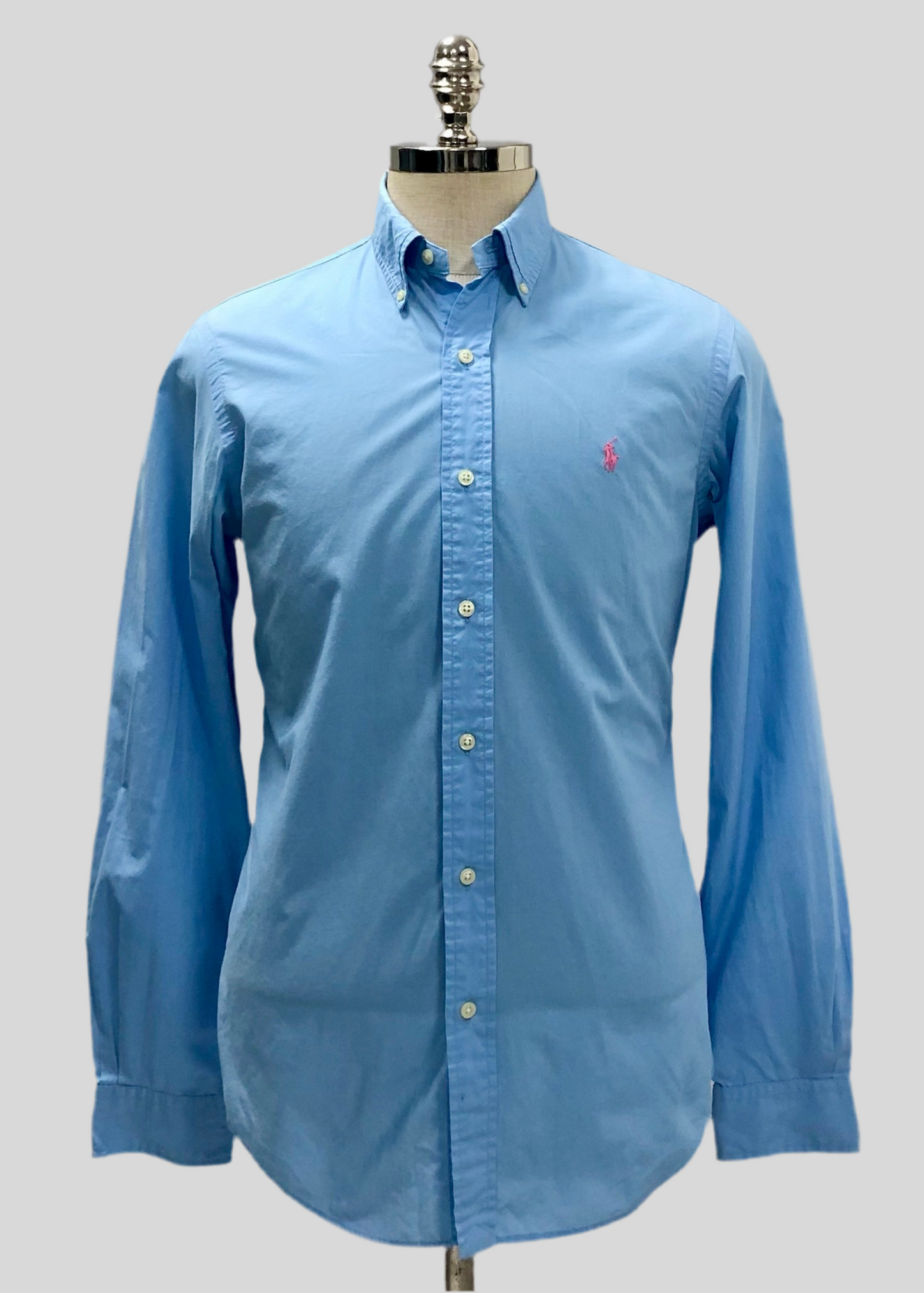 Camisa de botones Polo Ralph Lauren 🏇🏼 color celeste Talla S Entalle Regular (ver descripción)