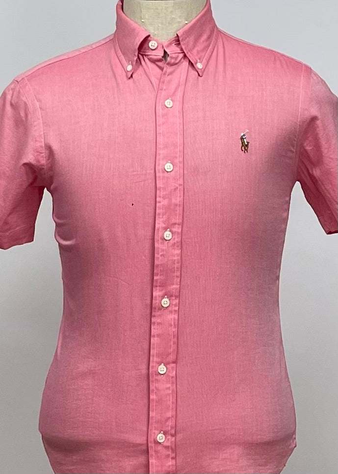 Camisa de botones Polo Ralph Lauren 🏇🏼  en color salmon Talla S Entalle Slim Fit