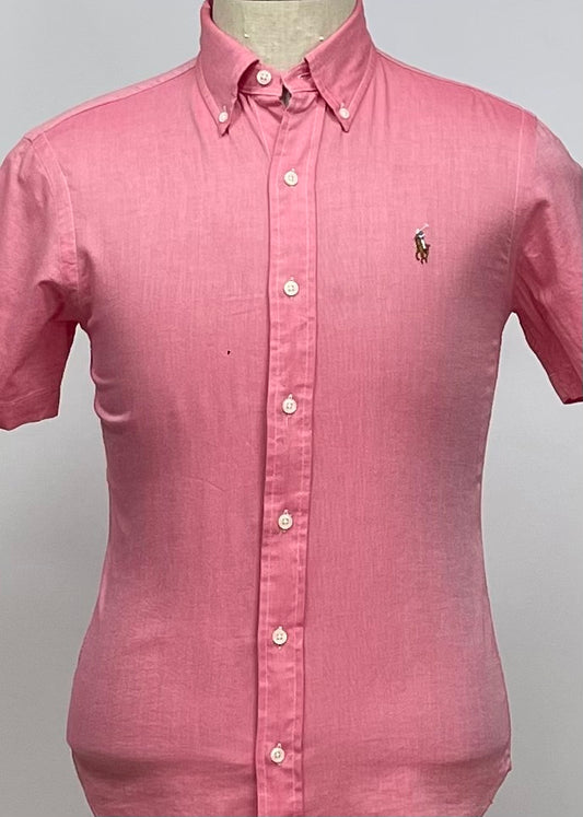 Camisa de botones Polo Ralph Lauren 🏇🏼  en color salmon Talla S Entalle Slim Fit