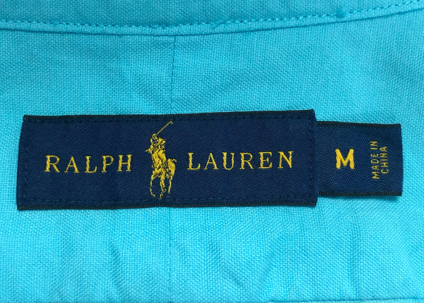 Camisa de botones Polo Ralph Lauren 🏇🏼 Oxford en color turquesa intenso Talla M Entalle Regular