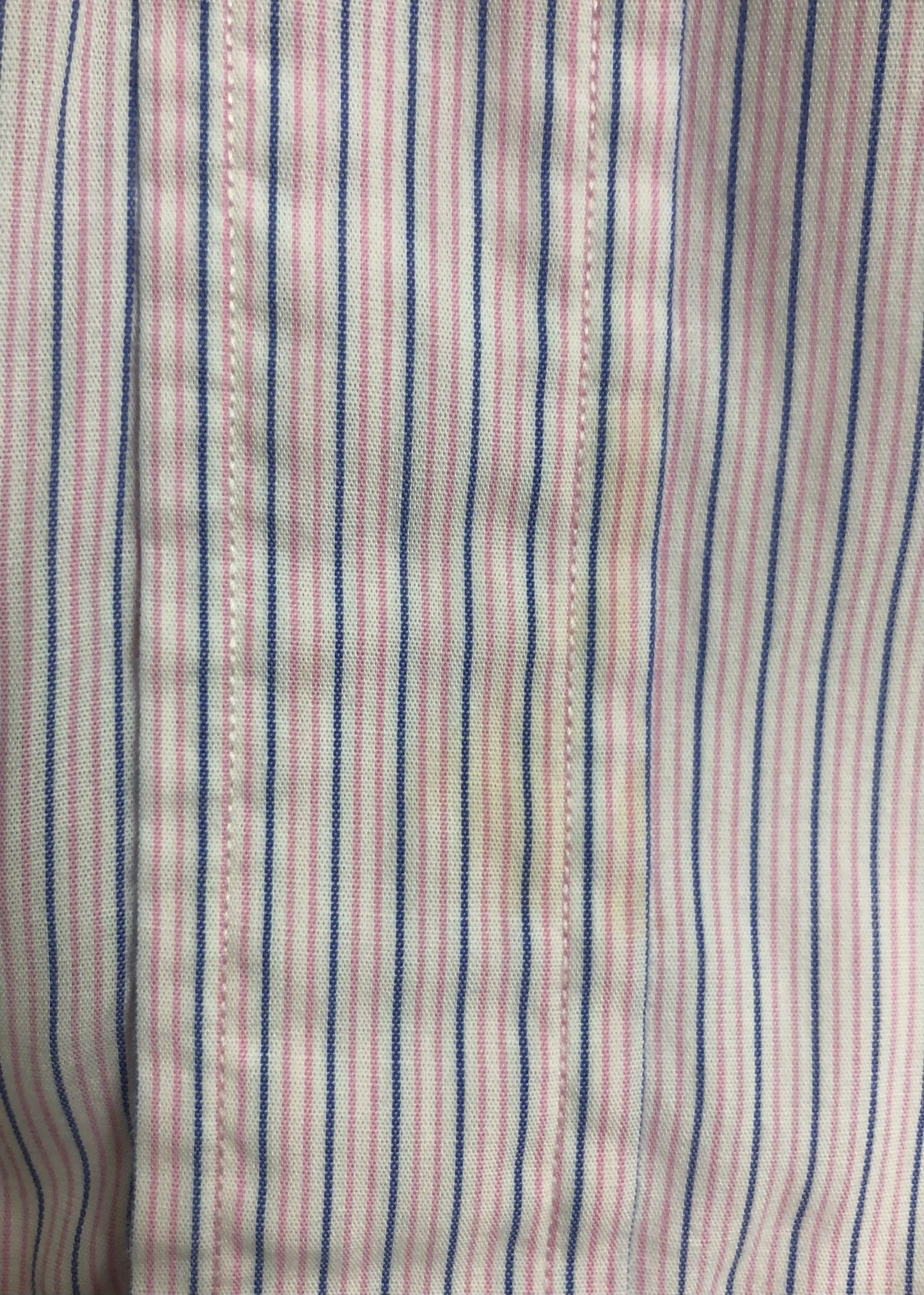 Camisa de botones Polo Ralph Lauren 🏇🏼 de rayas en color rosado claro, blanco y azul navy Talla XL Entalle Regular (ver descripción)