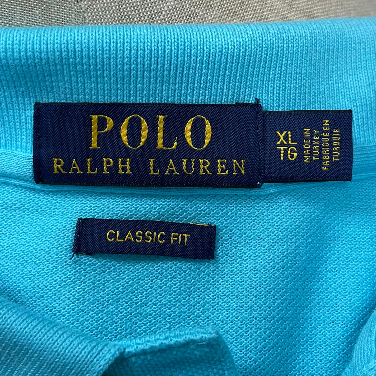 Camiseta Polo Ralph Lauren 🏇🏼color celeste intenso Talla XL Entalle Clásico