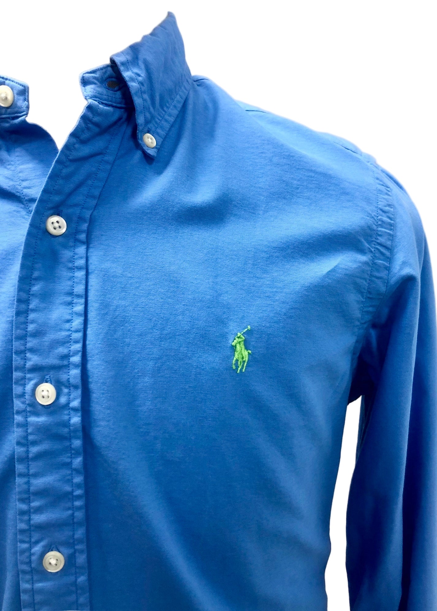 Camisa de botones Polo Ralph Lauren 🏇🏼 Oxford en color azul Talla M Entalle Regular