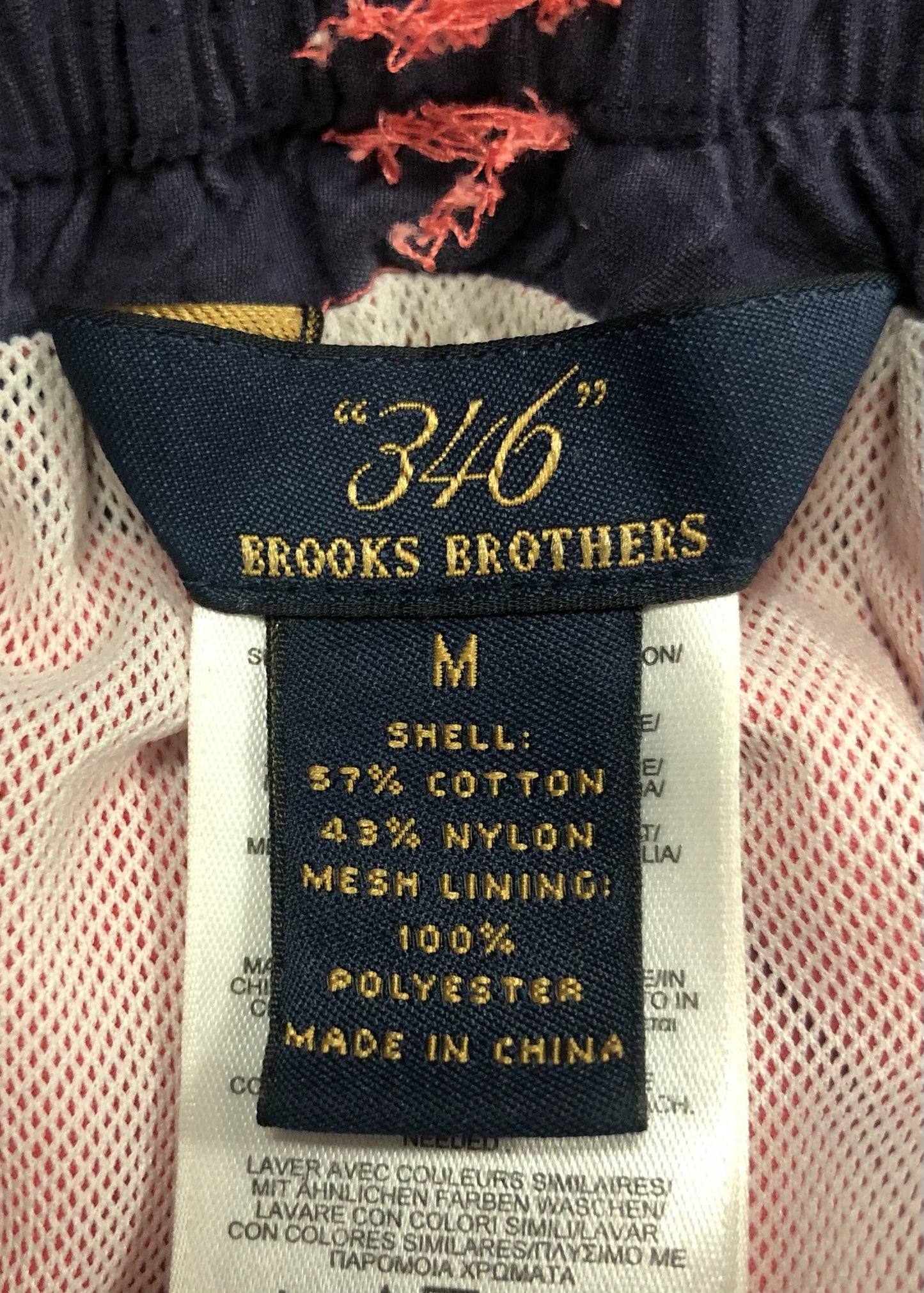 Short de baño Brooks Brothers 🐑 color rosado claro talla M