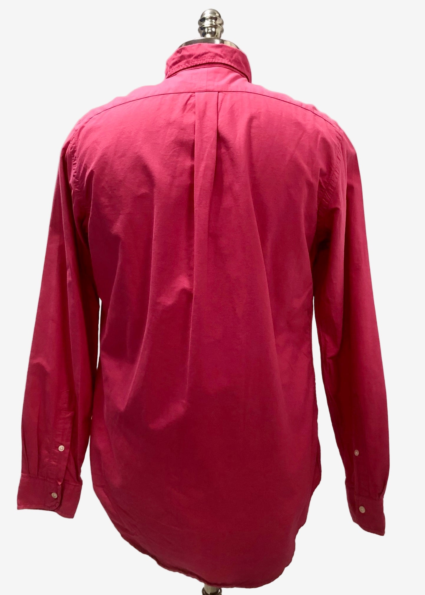 Camisa de botones Polo Ralph Lauren 🏇🏼 Oxford en color rosado intenso Talla M Entalle Regular