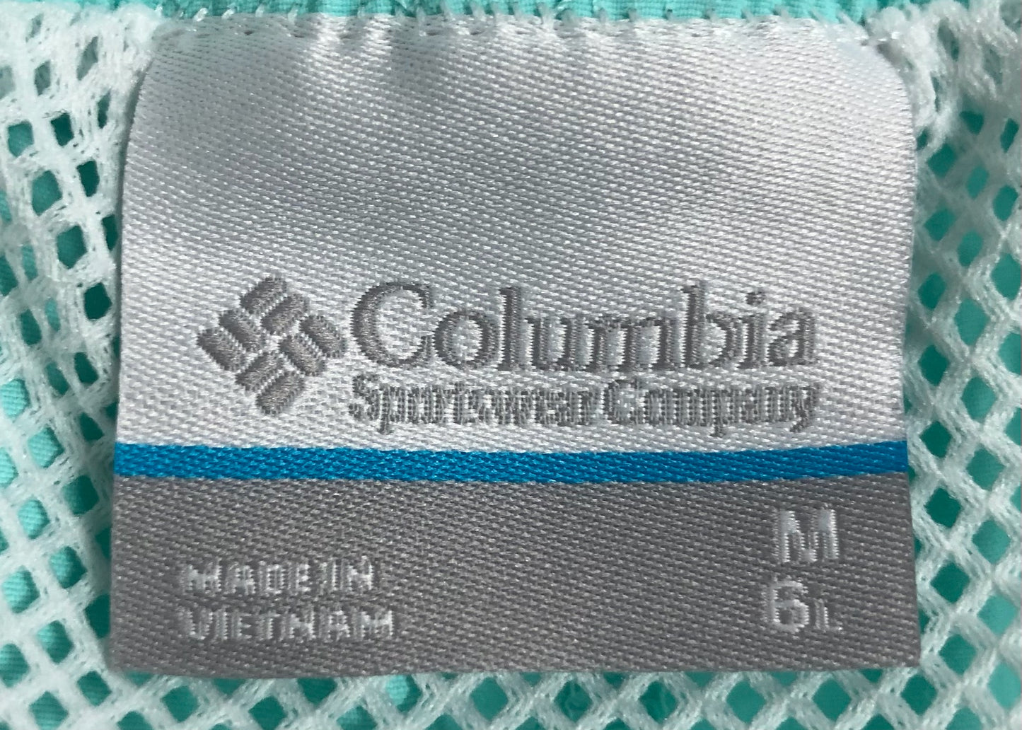 Short de baño Columbia, color turquesa claro, talla M y XL