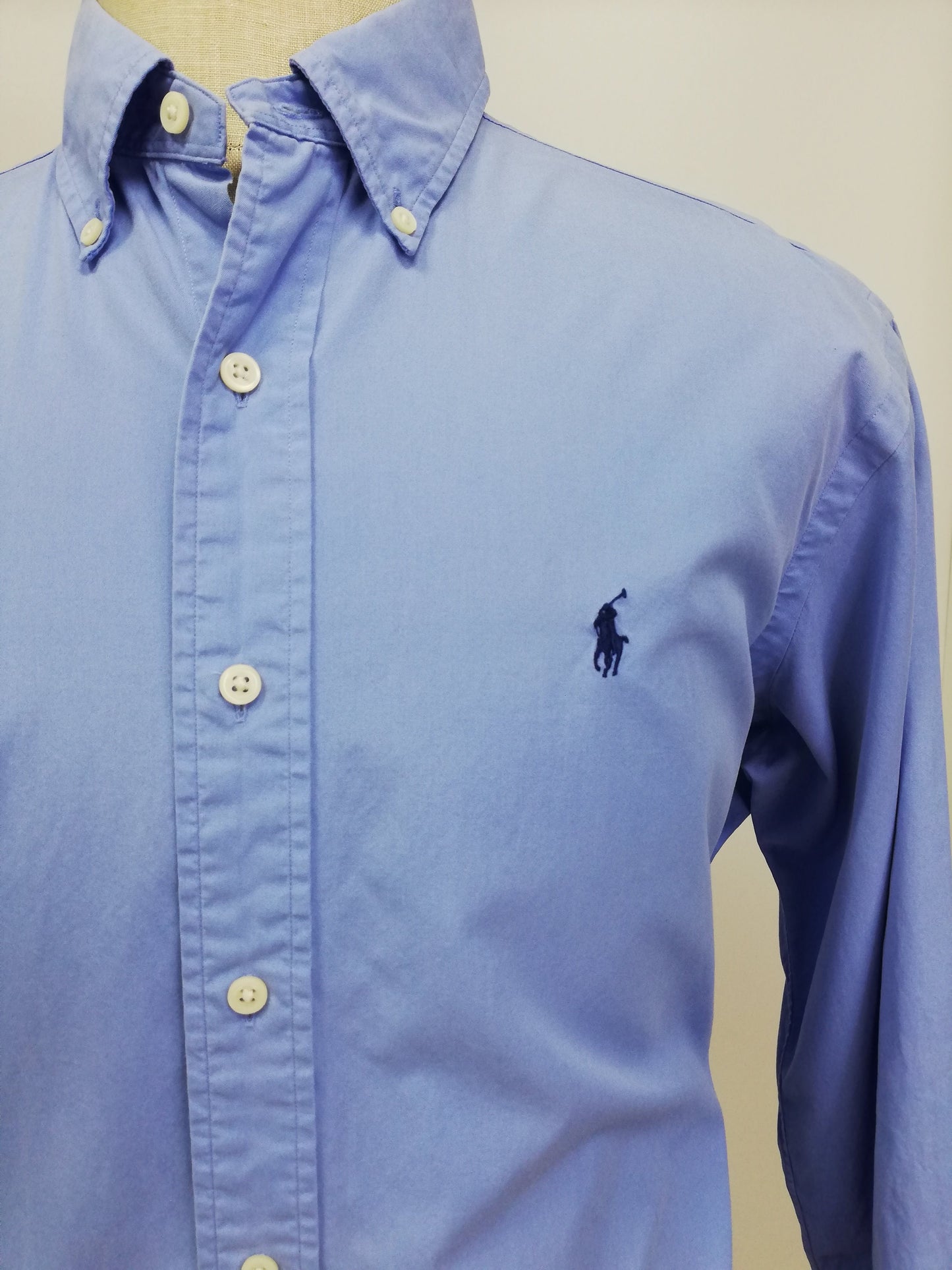 Camisa de botones Polo Ralph Lauren 🏇🏼 en color Celeste Talla L Entalle Clásico (ver descripción)