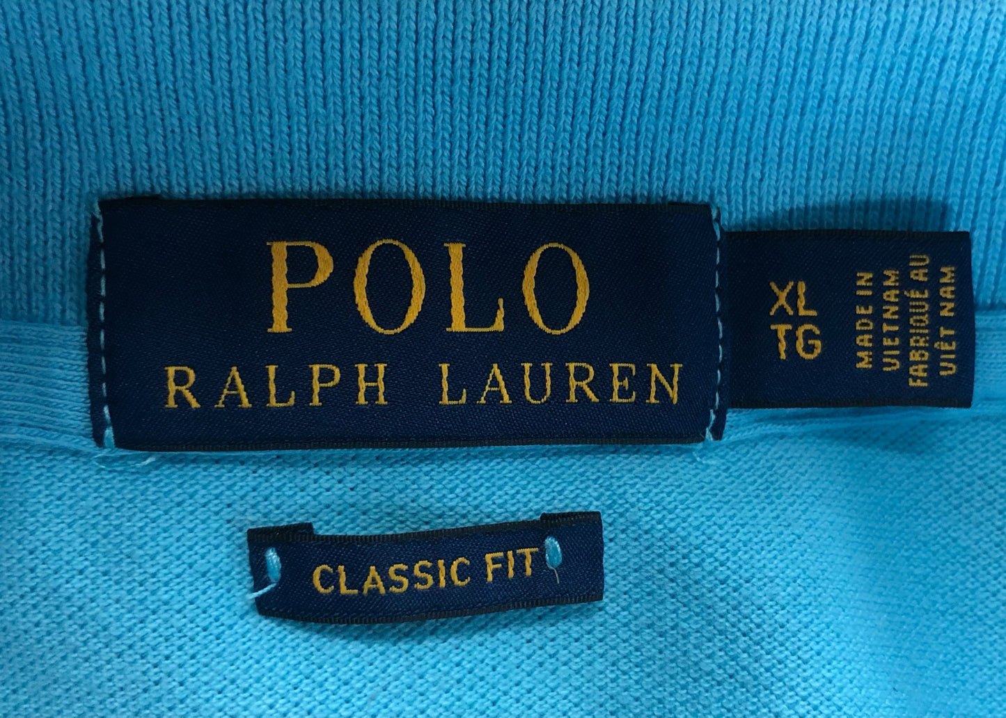 Camiseta Polo Ralph Lauren 🏇🏼color azul turquesa Talla XL Entalle Clásico