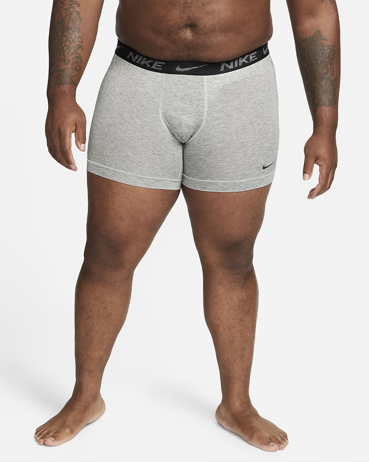 Paquete de 2 Calzoncillos tipo Boxer Nike Dri-Fit Ultra Stretch Micro - Tela dry-fit en color gris Talla M