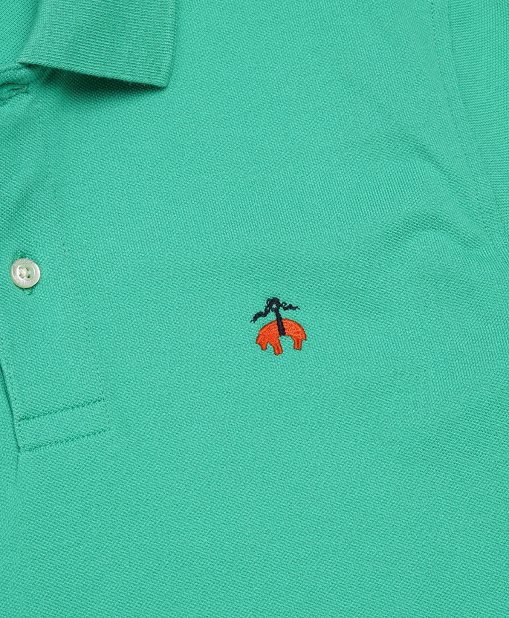 Camiseta Polo Brooks Brothers 🐑 color verde intenso Talla M Entalle Slim Fit