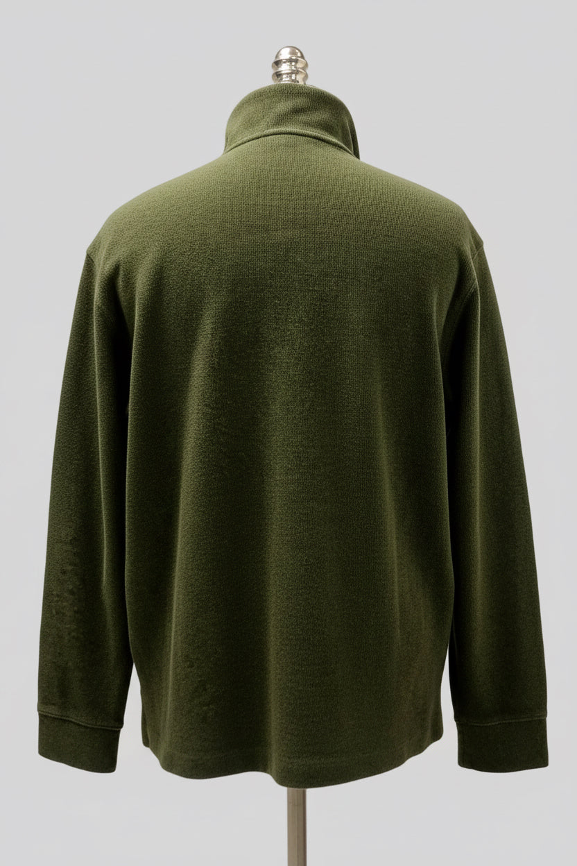 Sueter Jersey de botones Polo Ralph Lauren 🏇🏼 color verde oscuro con logo morado Talla XL