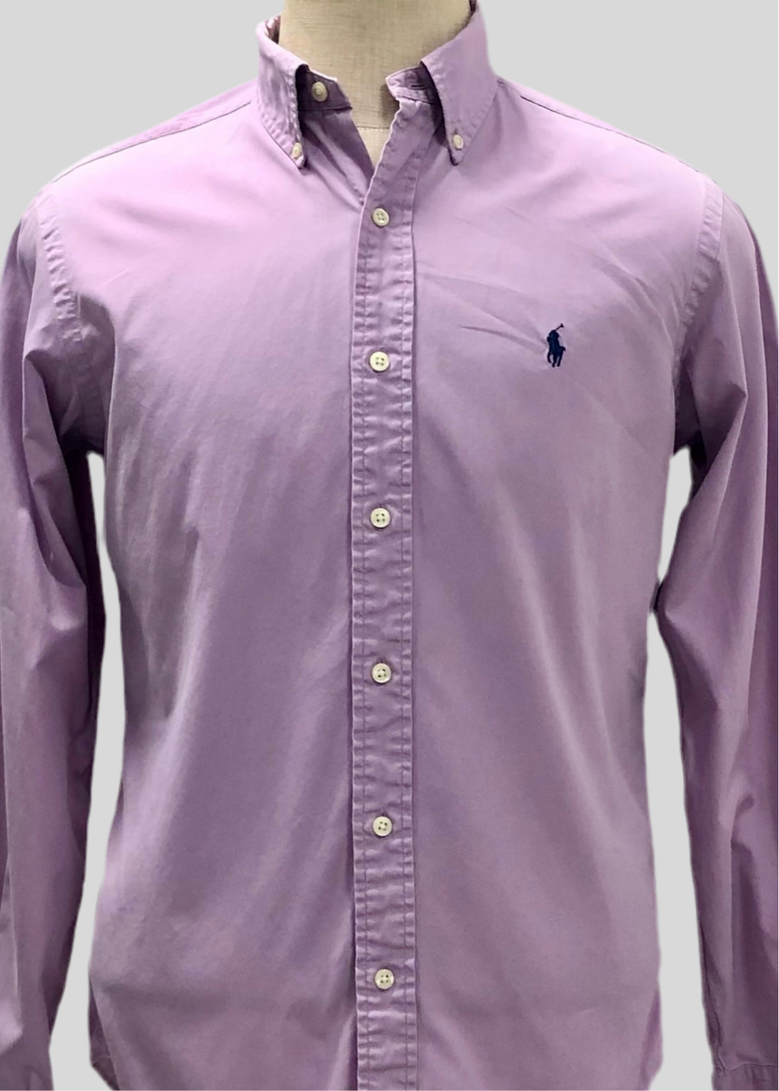 Camisa de botones Polo Ralph Lauren 🏇🏼  en color lila Talla S Entalle Clásico (ver descripción)