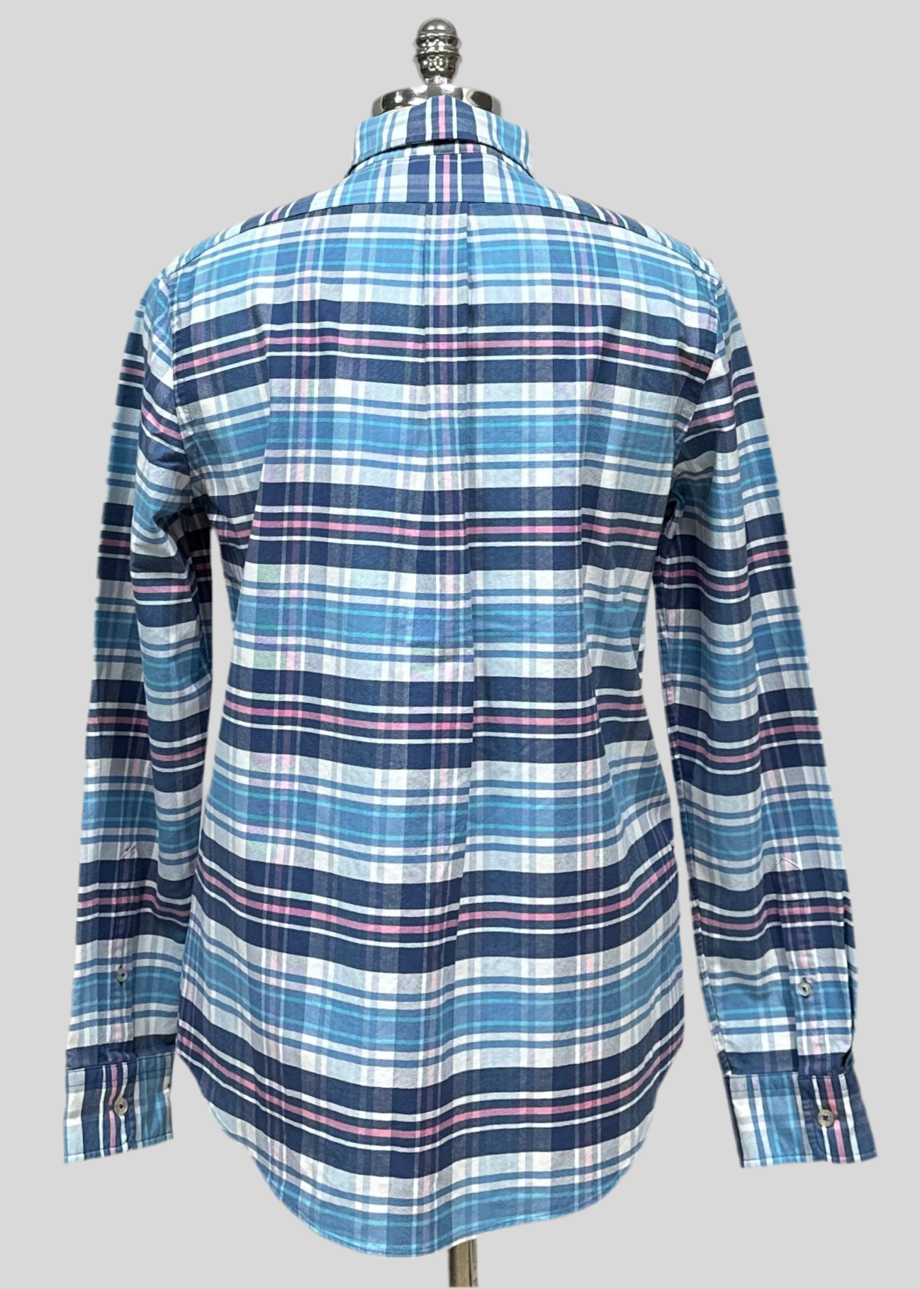 Camisa Vineyard Vines 🐳 de cuadros tartan en color azul,  rosado y blanco Talla L Entalle Slim Fit