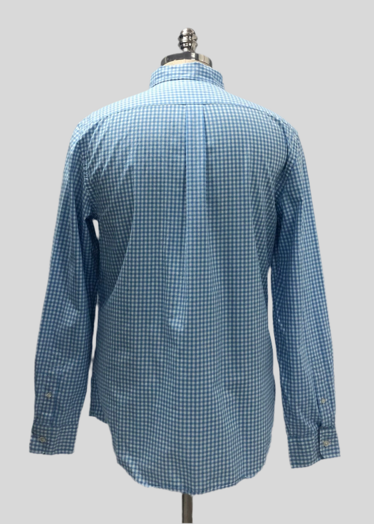 Camisa Vineyard Vines 🐳 con patron cuadros gingham en color celeste y blanco Talla S Entalle Clásico