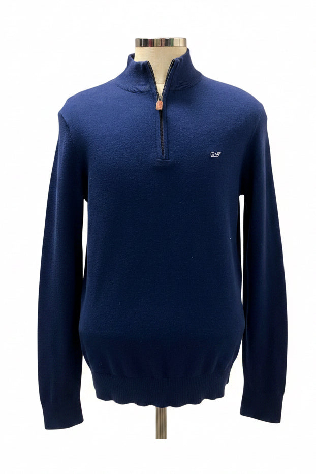 Sueter Jersey Vineyard Vines 🐳 color azul navy Tela algodón Pima Talla M