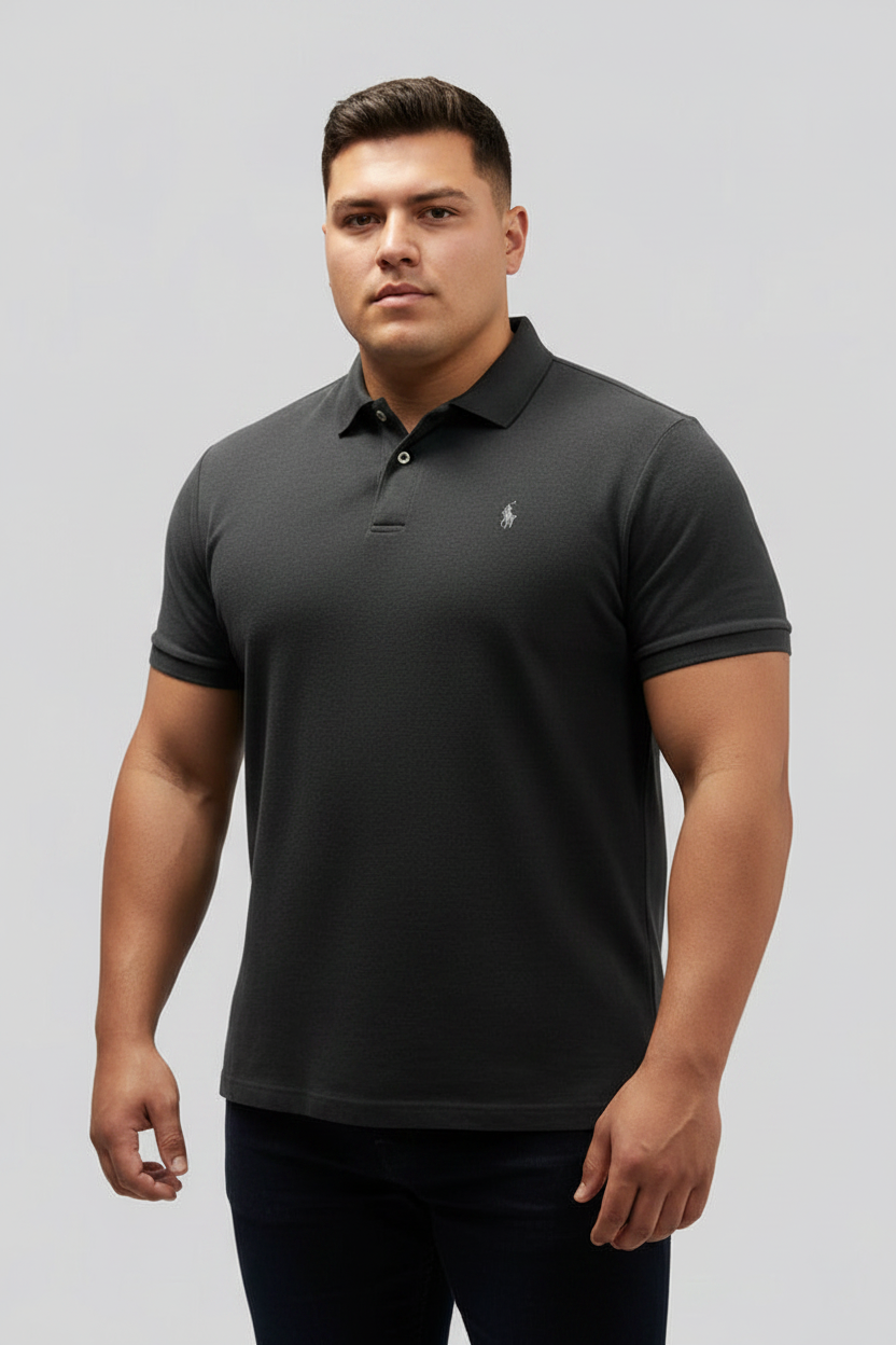 Camiseta Polo Ralph Lauren 🏇🏼 color gris oscuro Talla XL Entalle Clásico