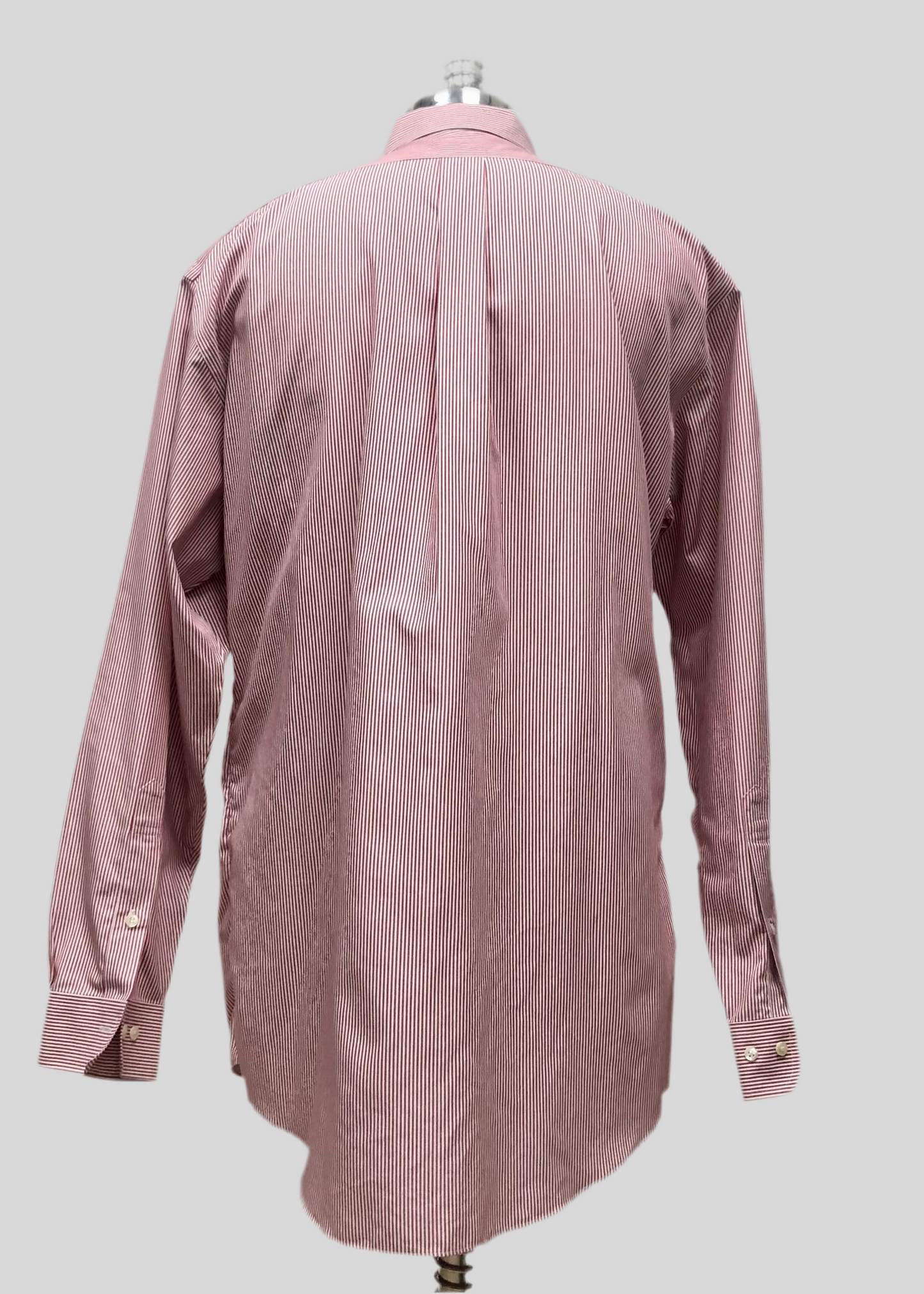 Camisa Brooks Brothers 🐑 color blanco con rayas en rojo Talla XXL Entalle Regular