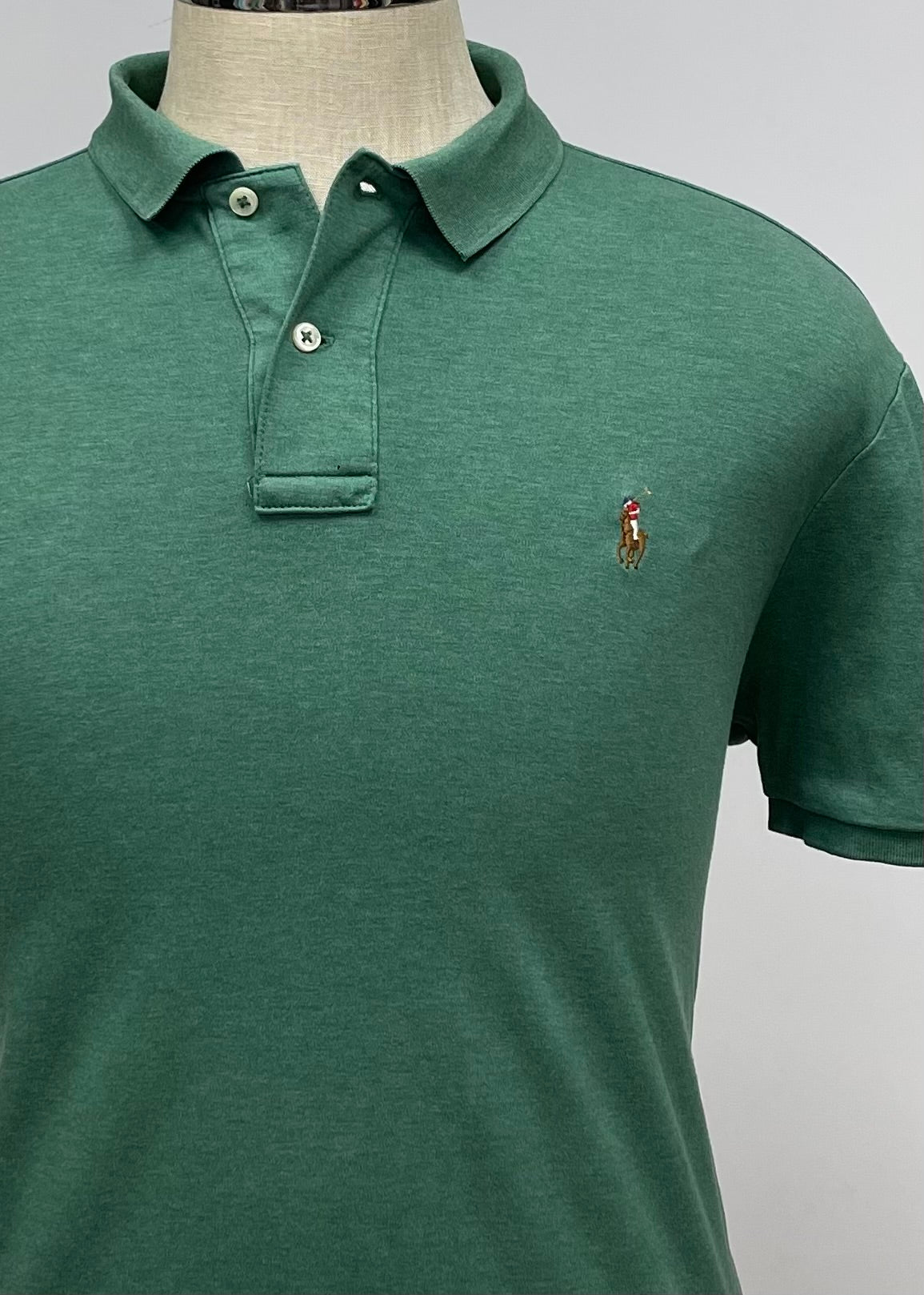 Camiseta Polo Ralph Lauren 🏇🏼 color verde oscuro Talla L Entalle Regular