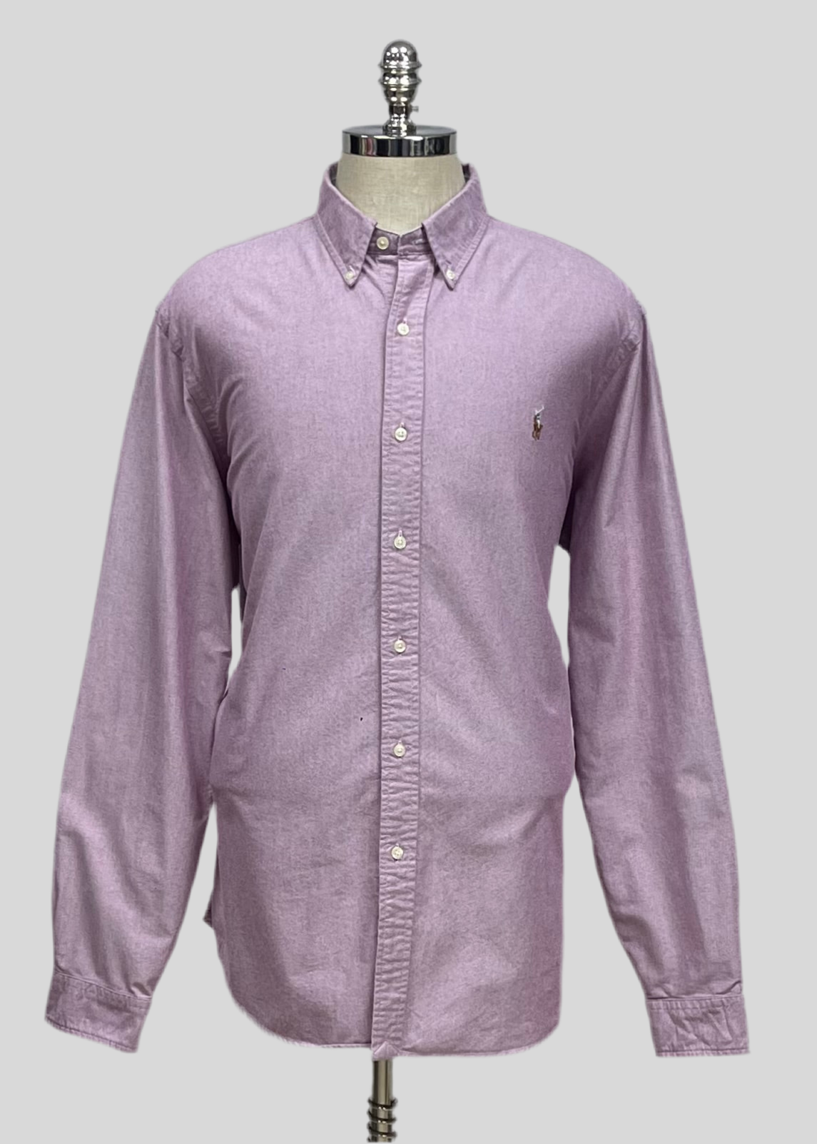 Camisa de botones Polo Ralph Lauren 🏇🏼 Oxford en color lila oscuro Talla XXL Entalle Regular