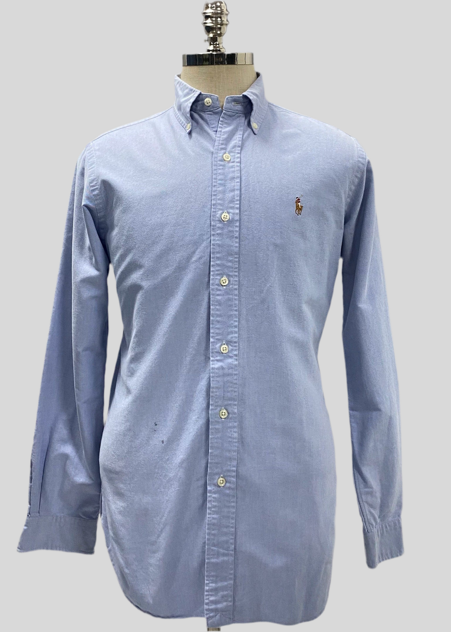 Camisa de botones Polo Ralph Lauren 🏇🏼 Oxford en color celeste Talla S Entalle Clásico (ver descripción)