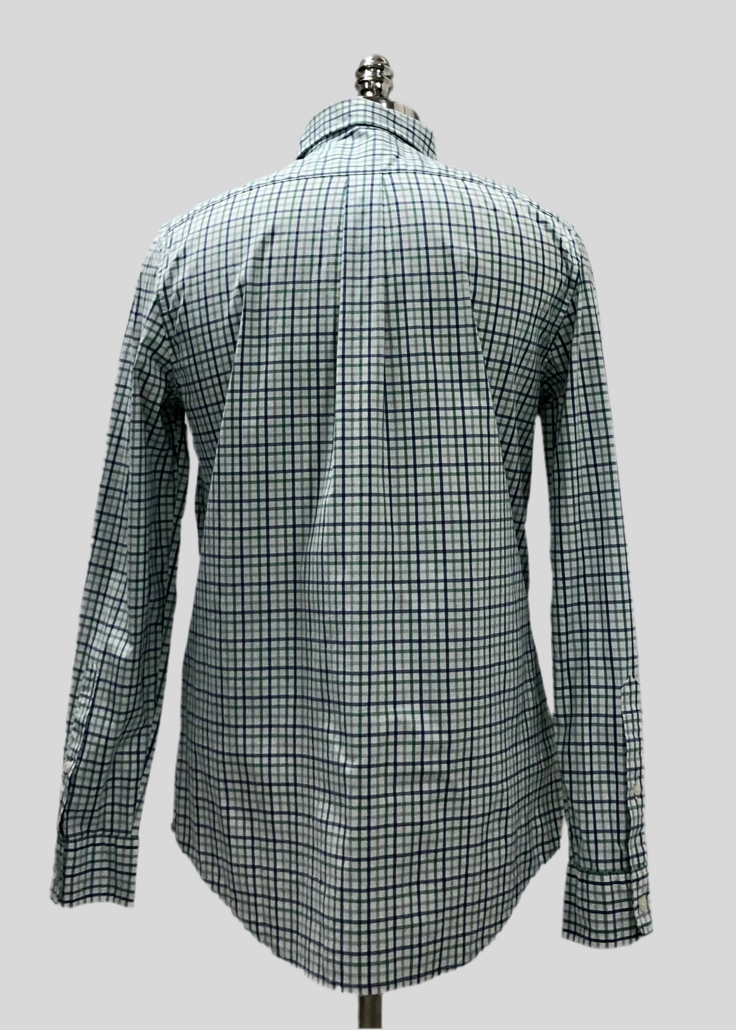 Camisa Vineyard Vines 🐳 color blanco con cuadros en color gris, verde y azul Talla S entalle clásico