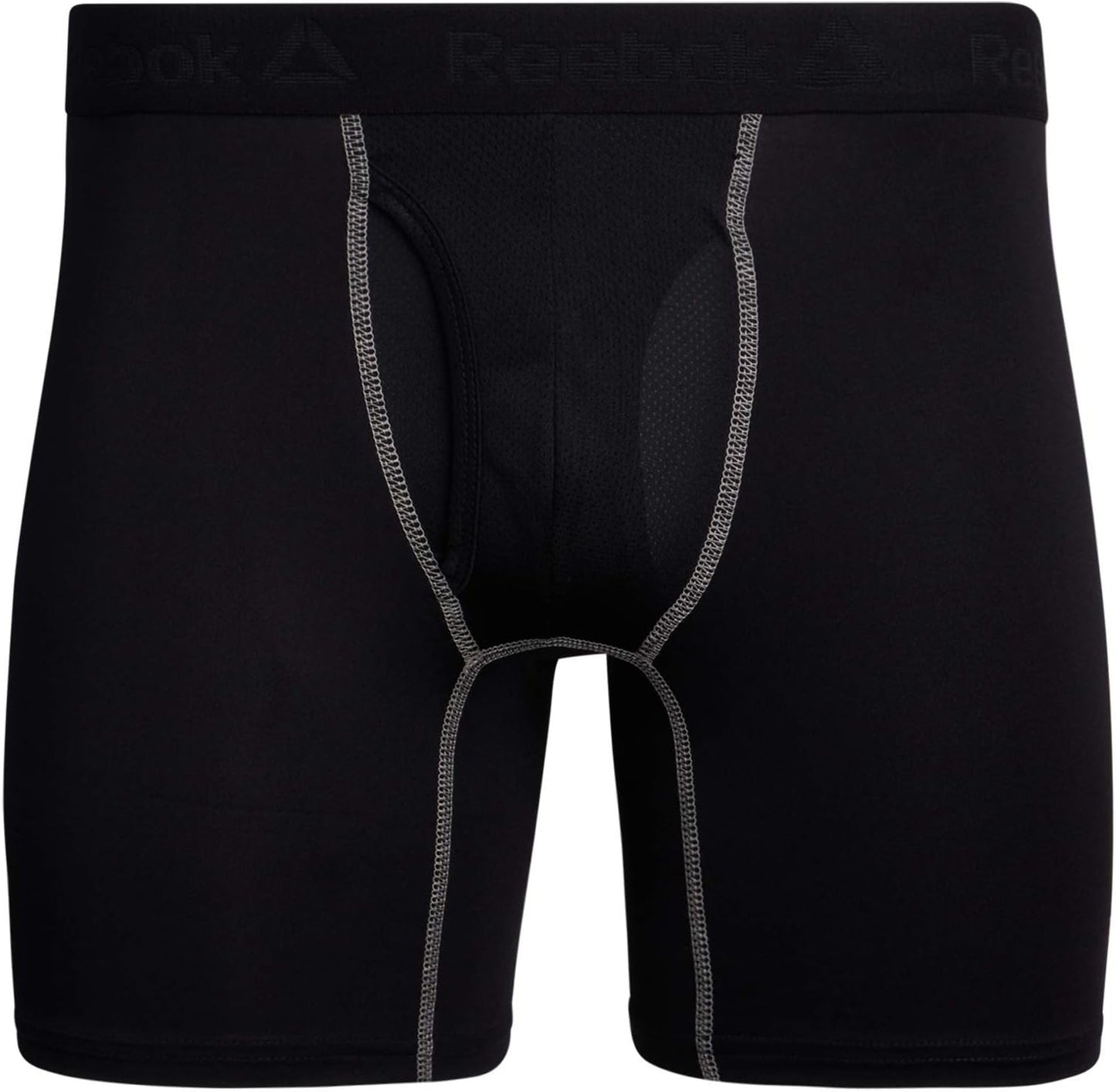 Combo de 3 Boxers Briefs Reebok Tela Performance en color negro Talla M