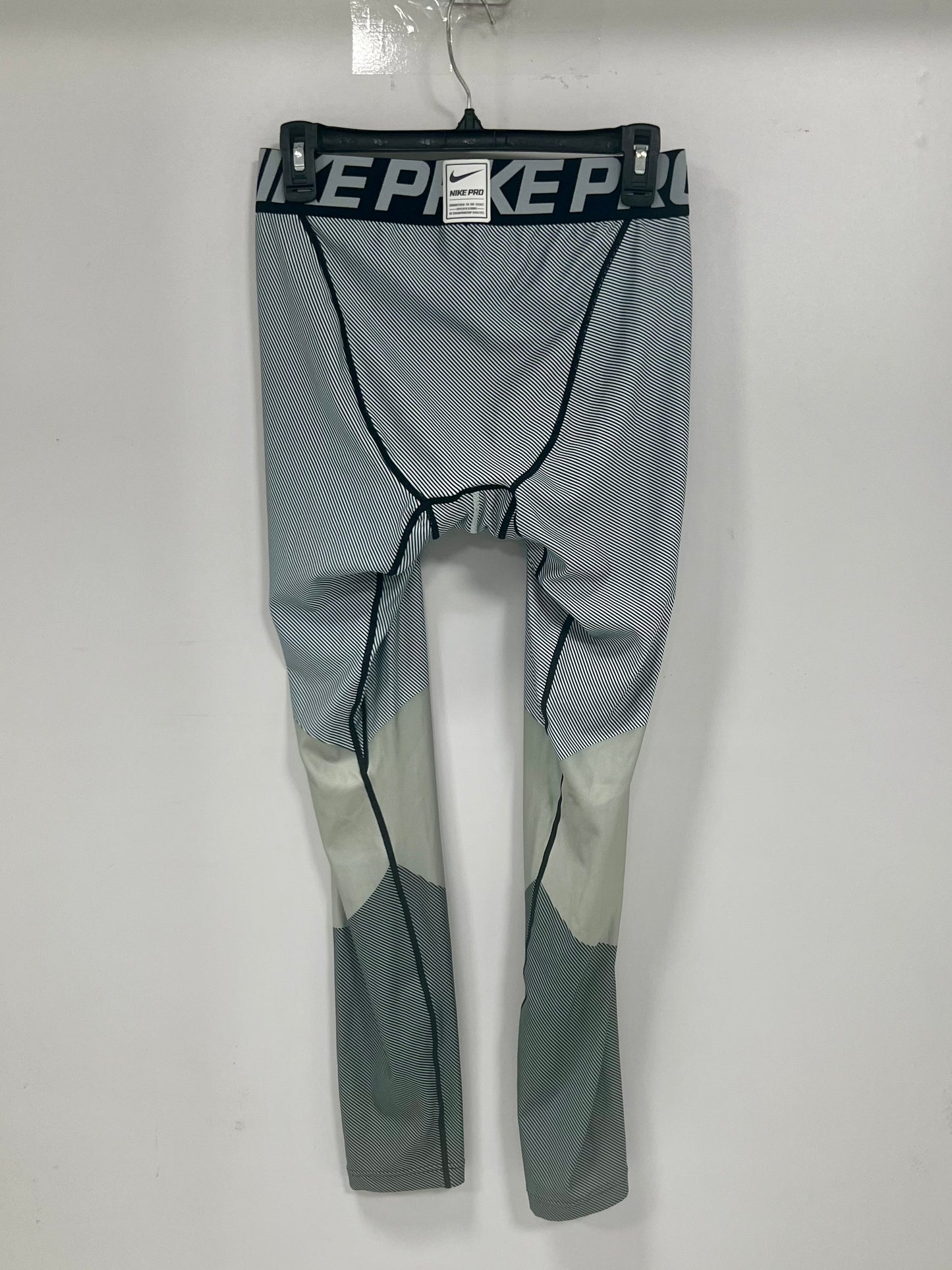Mallas de entrenamiento licra Nike ✔️ Pro Dri-FIT de hombre con diseño de franjas en gris Talla XL