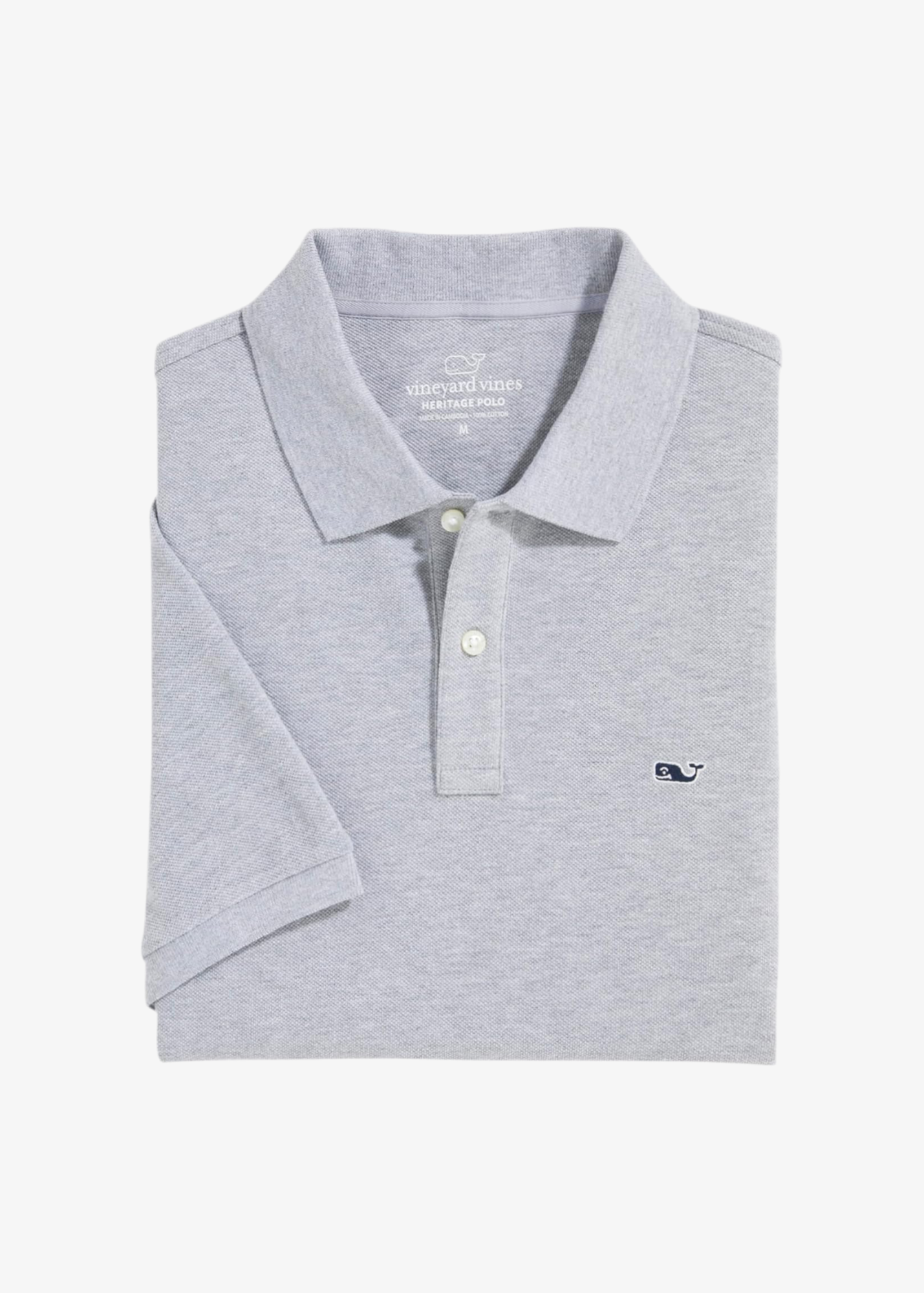 Camiseta Polo Vineyard Vines 🐳 color gris claro Talla M Entalle Slim Fit