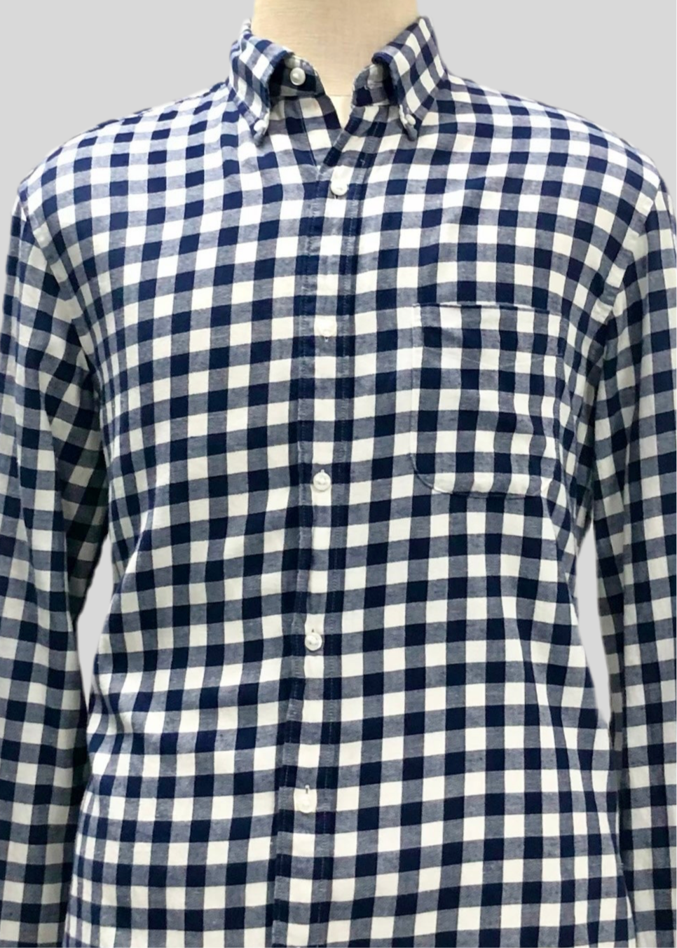 Camisa J.Crew 🇺🇸 con patrón de cuadros en color negro y blanco Talla L Entalle Slim Fit