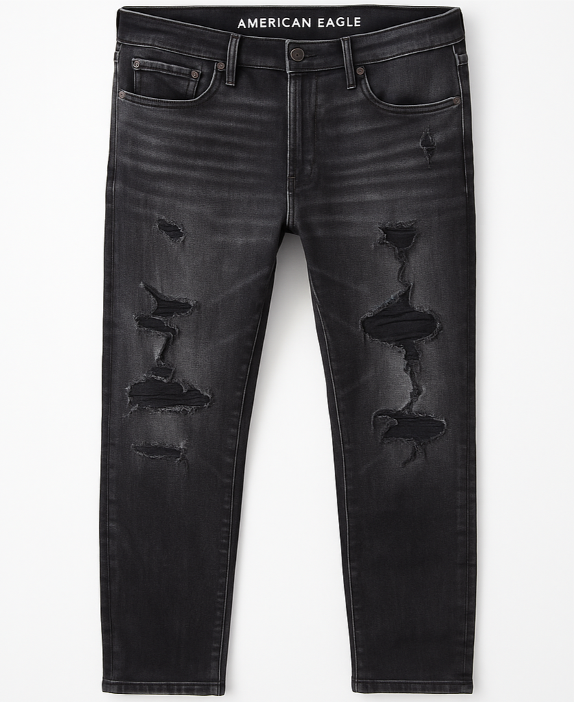 Pantalon jeans American Eagle 🦅  color negro Talla 31x32 Corte Skinny
