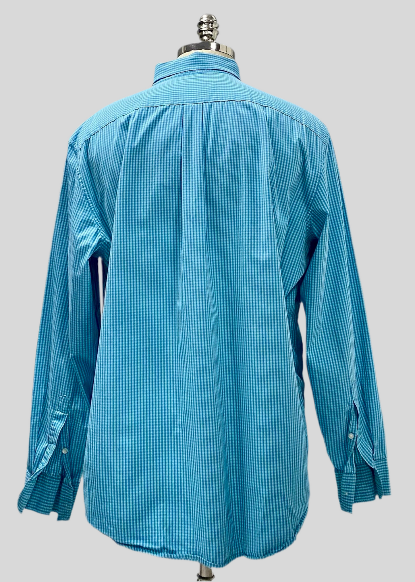 Camisa de botones Vineyard Vines 🐳 con patrón de cuadros en color azul y turquesa Talla XL Entalle Regular